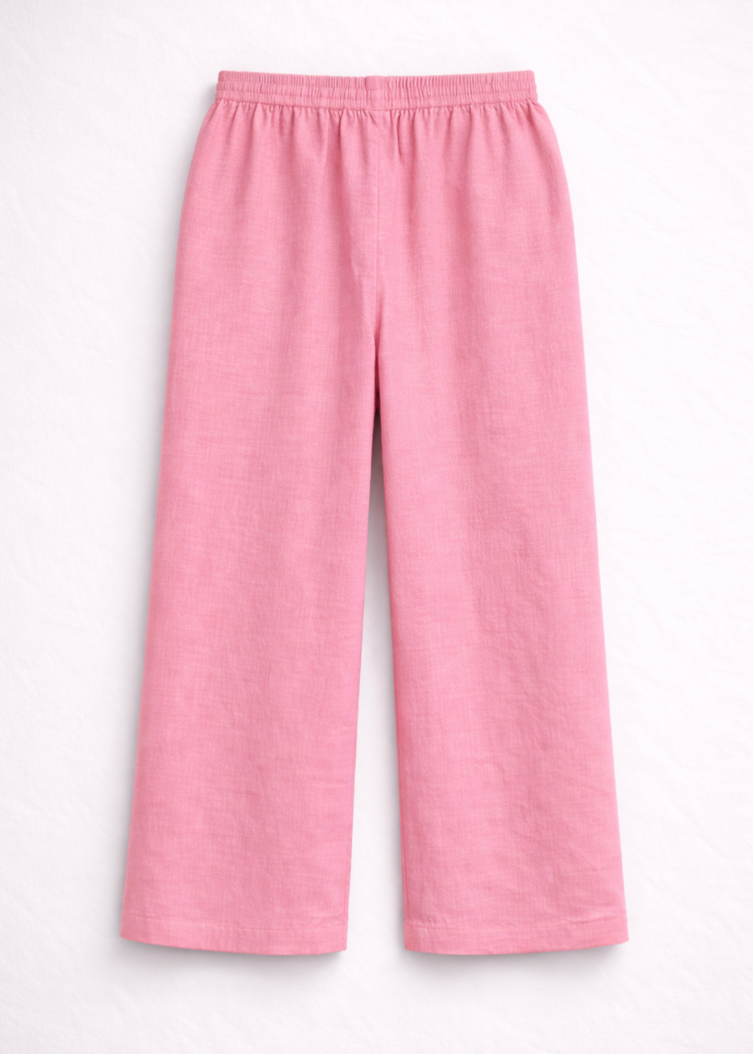 seersucker Trousers in Cherry blossom pink