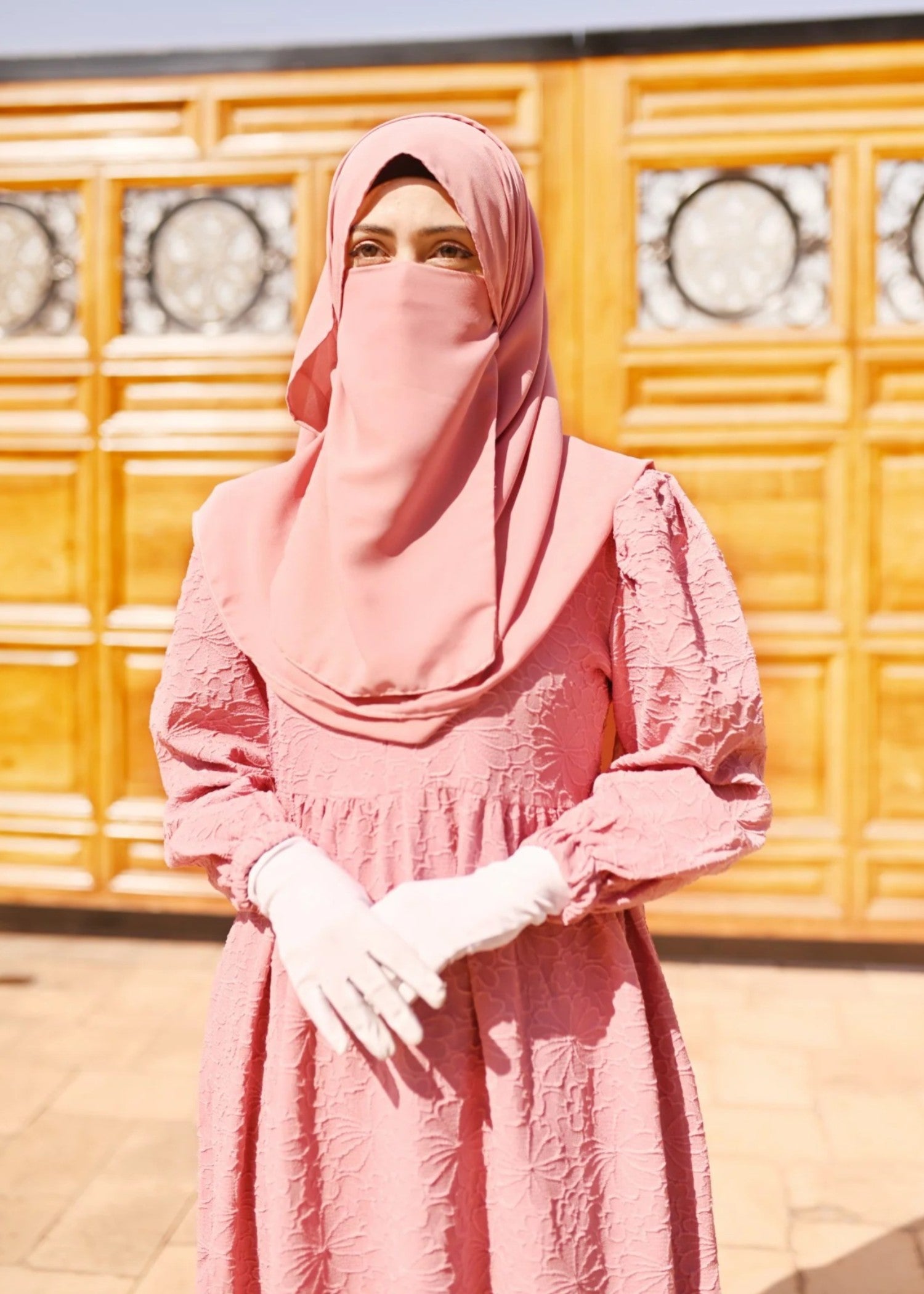 crepe Maxi in Cotton candy pink