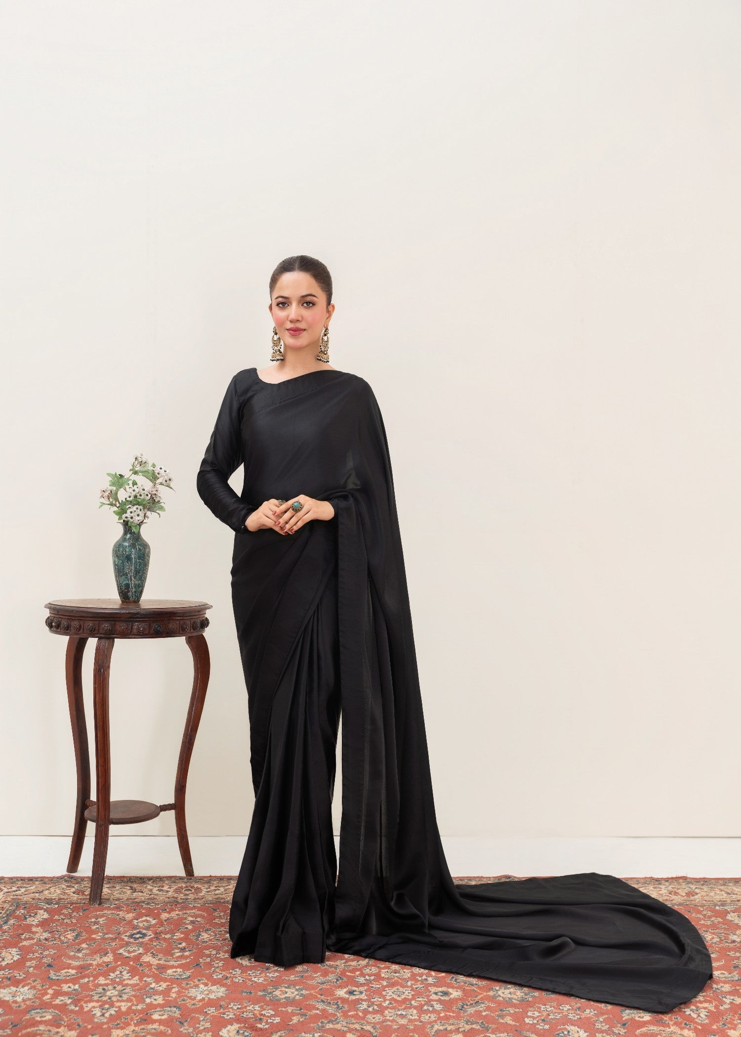 silk Saree in Black