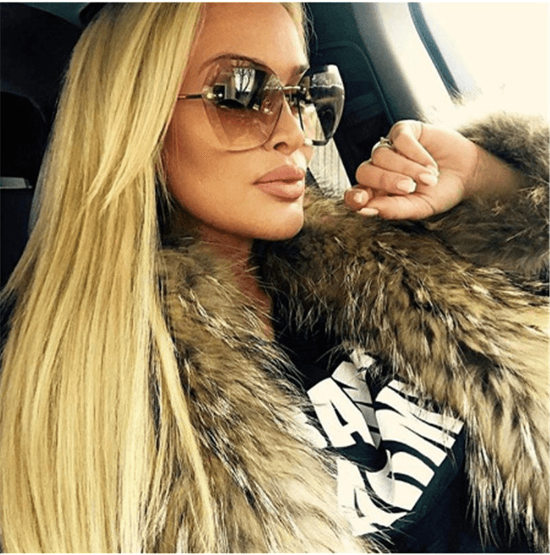 Ocean Piece Sunglasses European and American Trend Glasses Cut-Edge Sunglasses