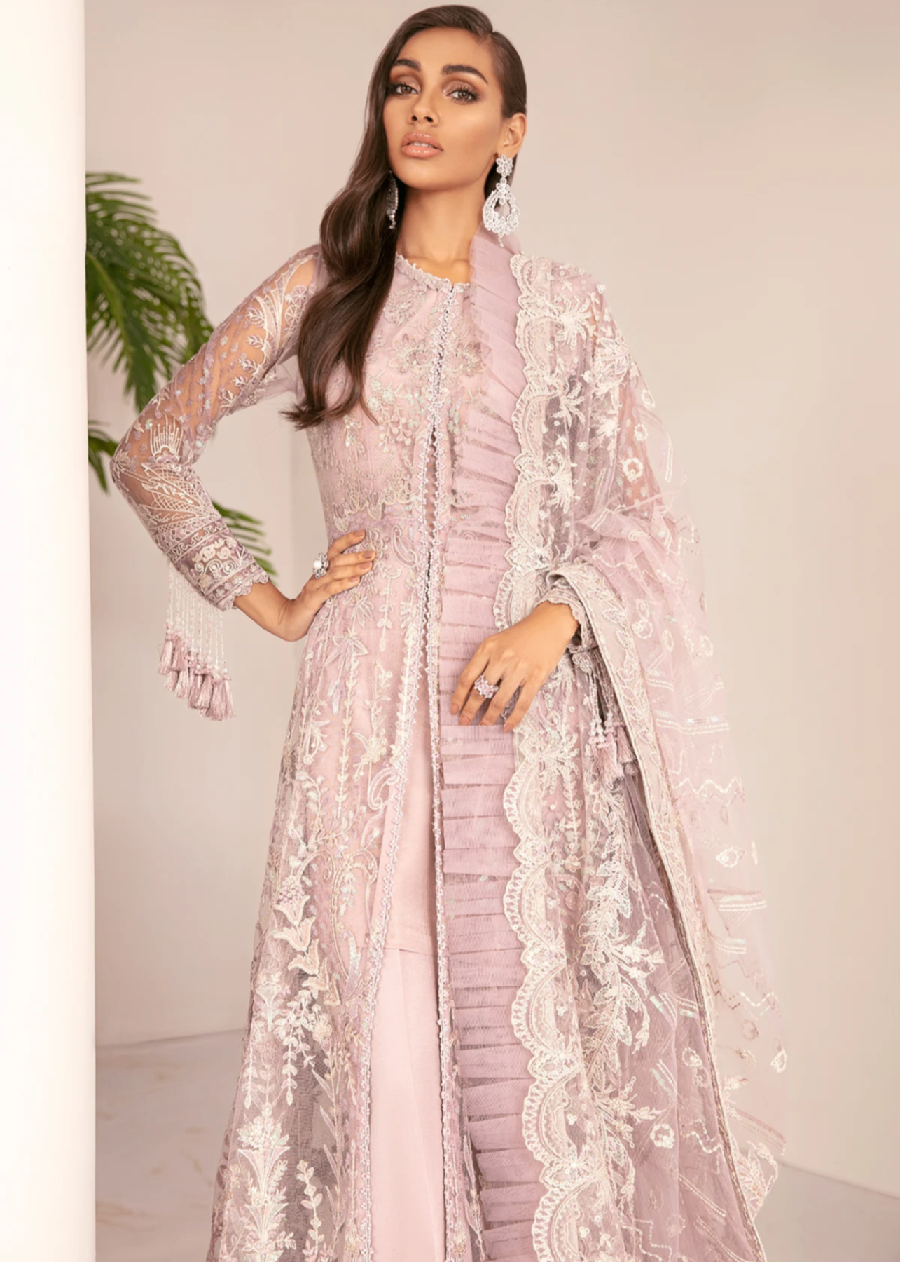 net Unstitched in Pastel pink