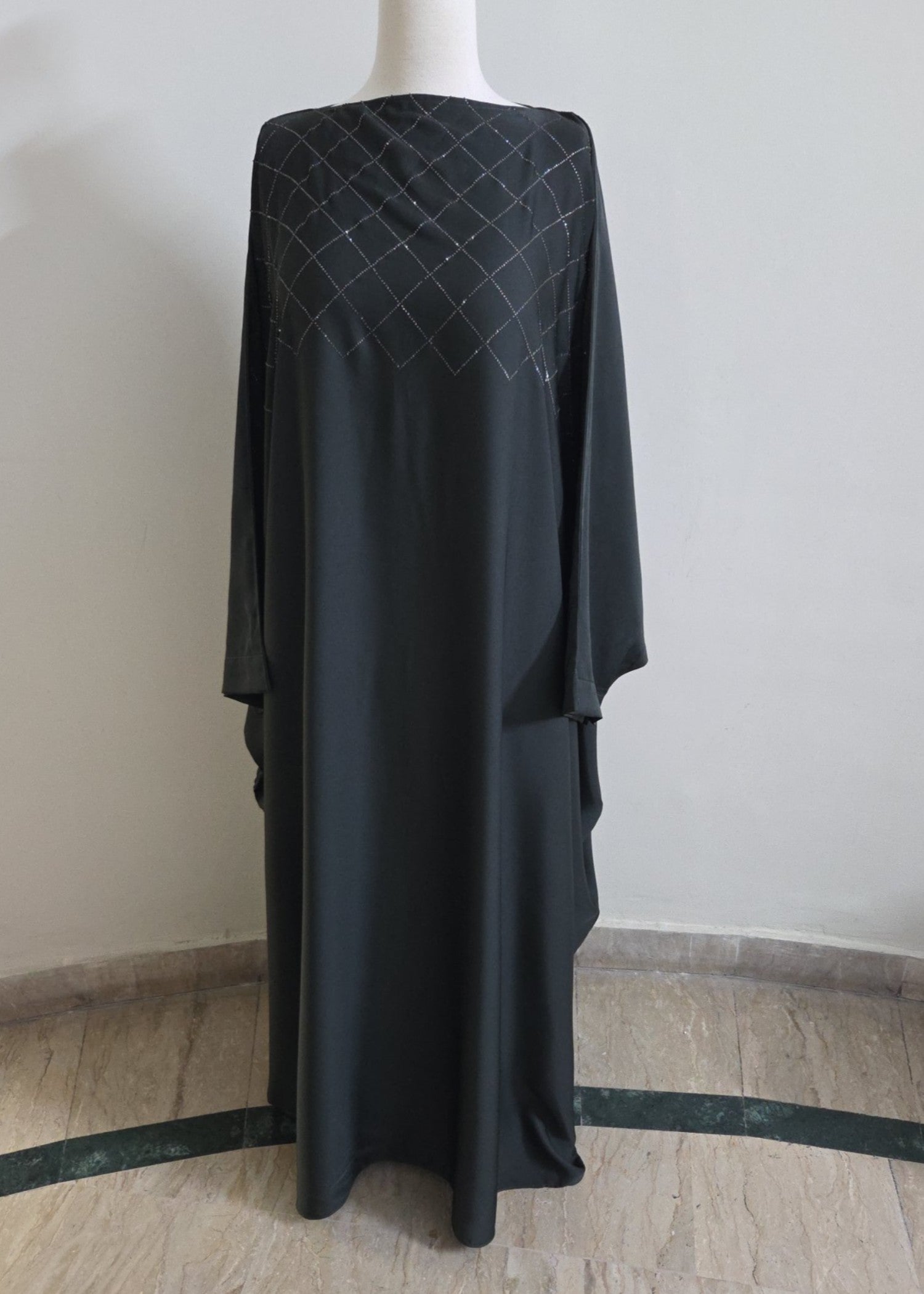 nidha Abaya in Grey
