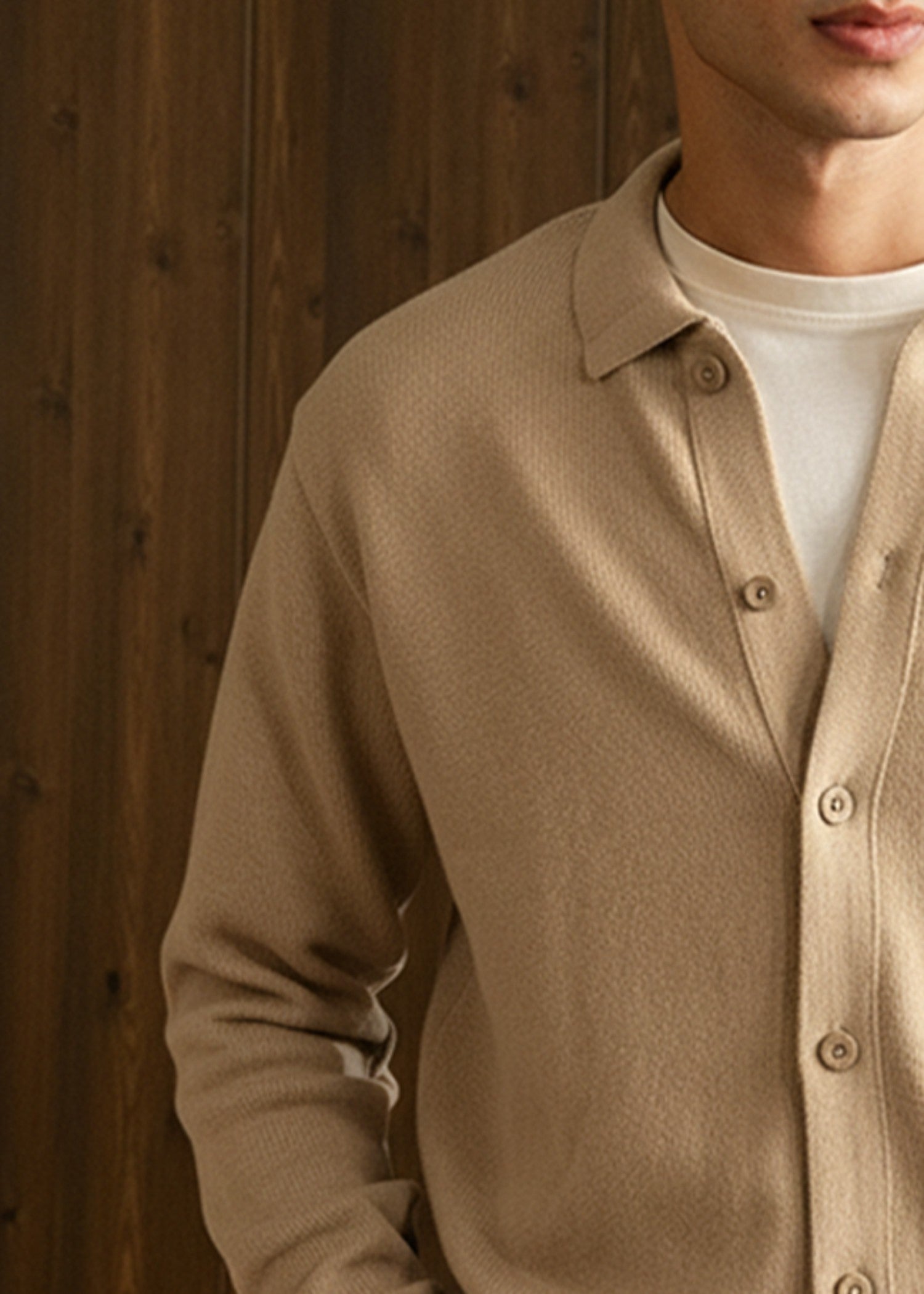 cotton Sweater in Wheat