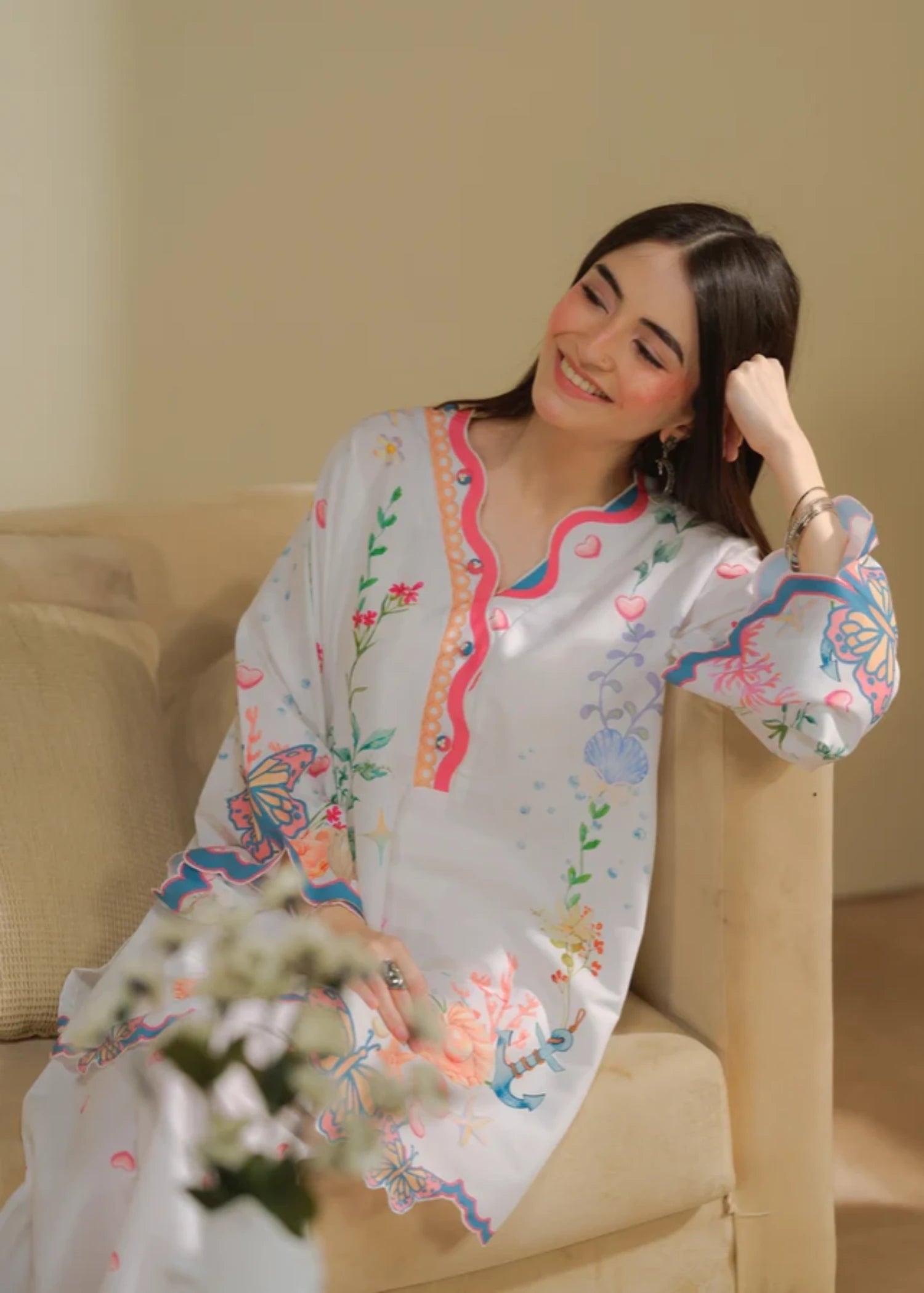 cambric Co Ord Sets in Ivory