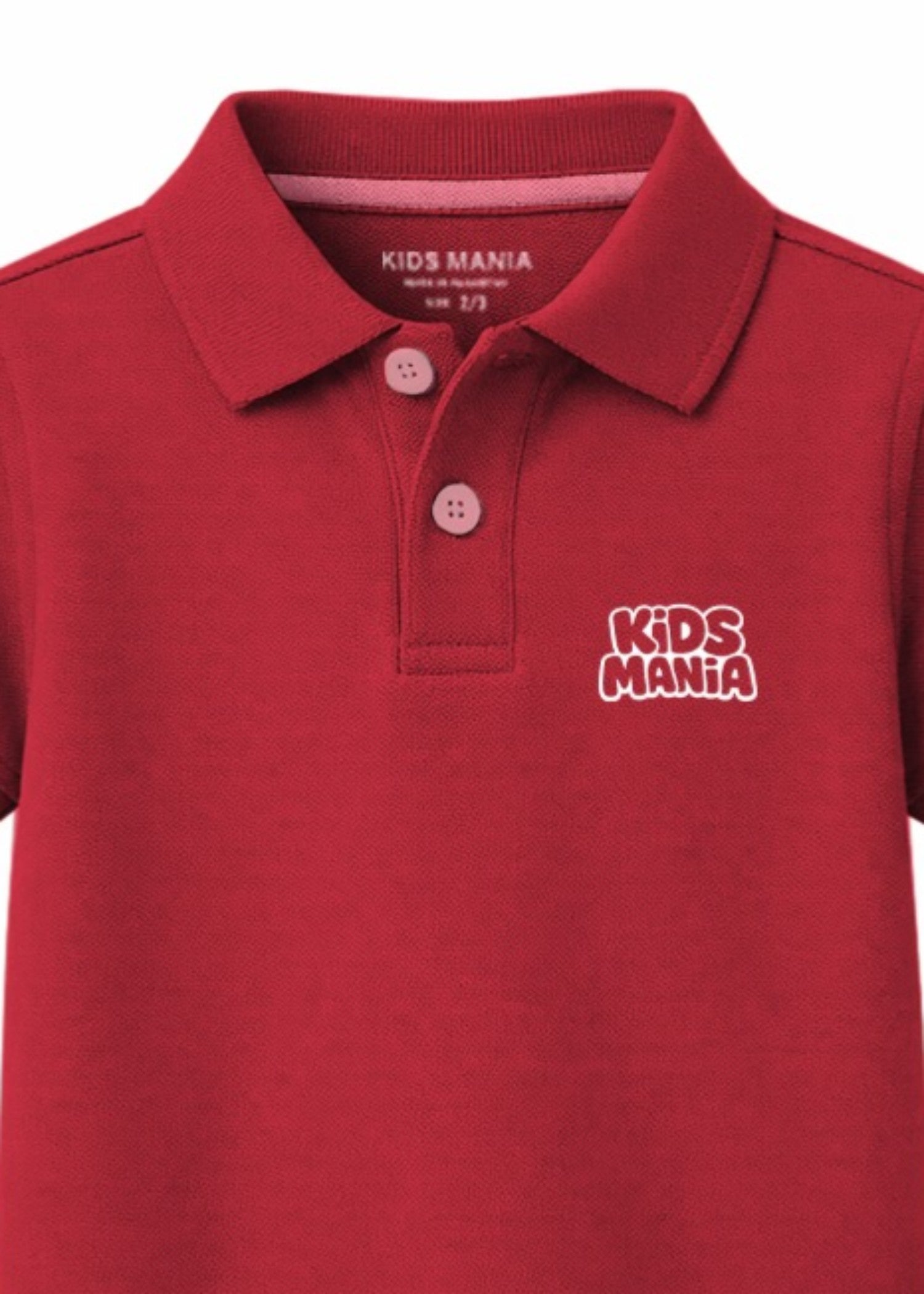 cotton Polo Shirt in Red