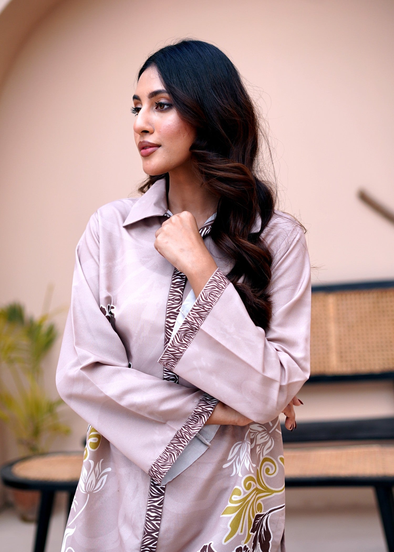 cambric Co ord Sets in Mocha brown