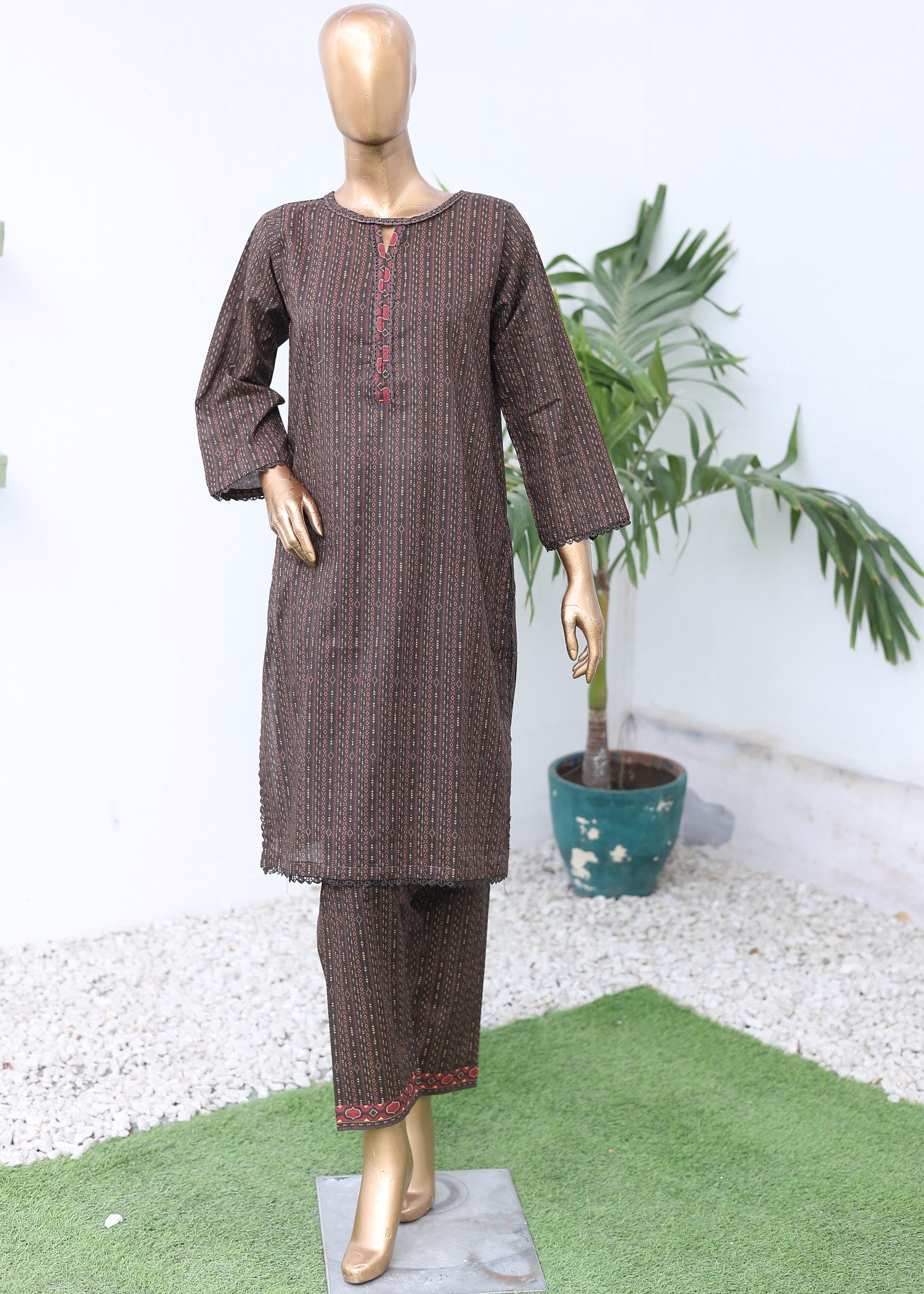 lawn Co Ord Sets in Dark brown