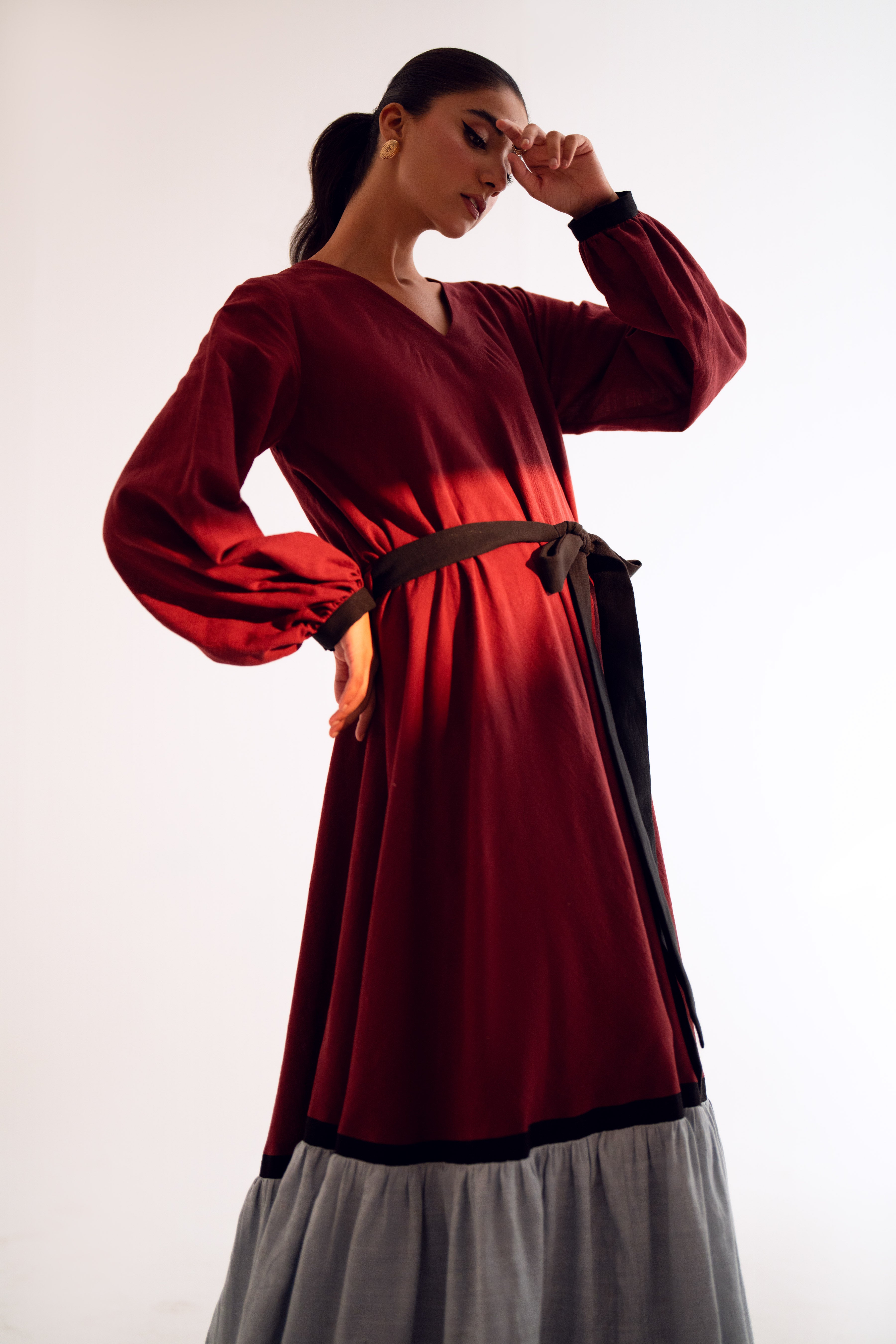 linen Maxi in Multi