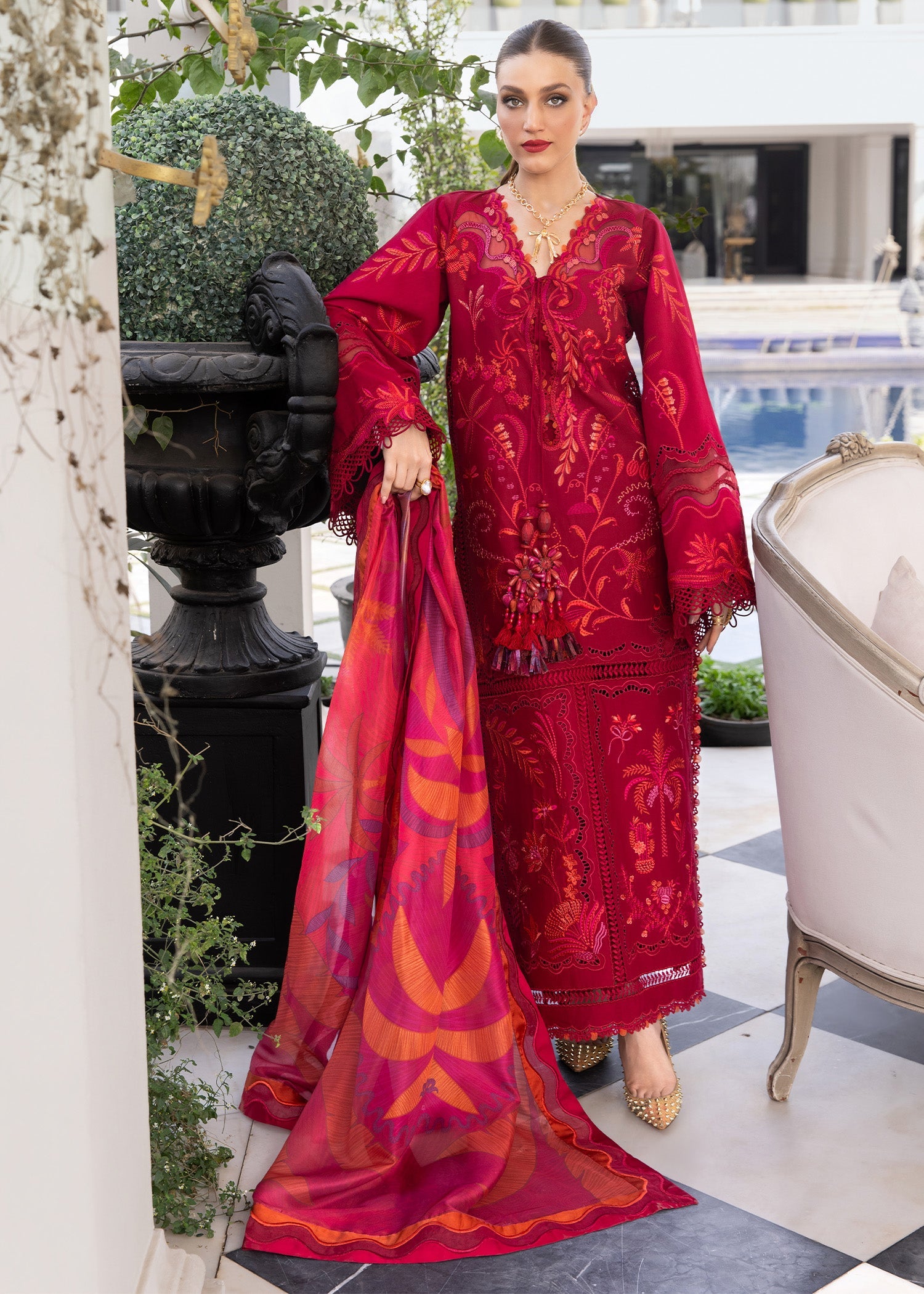 Flow Luxury Lawn – BEAUTY IN BLOOM - D3A