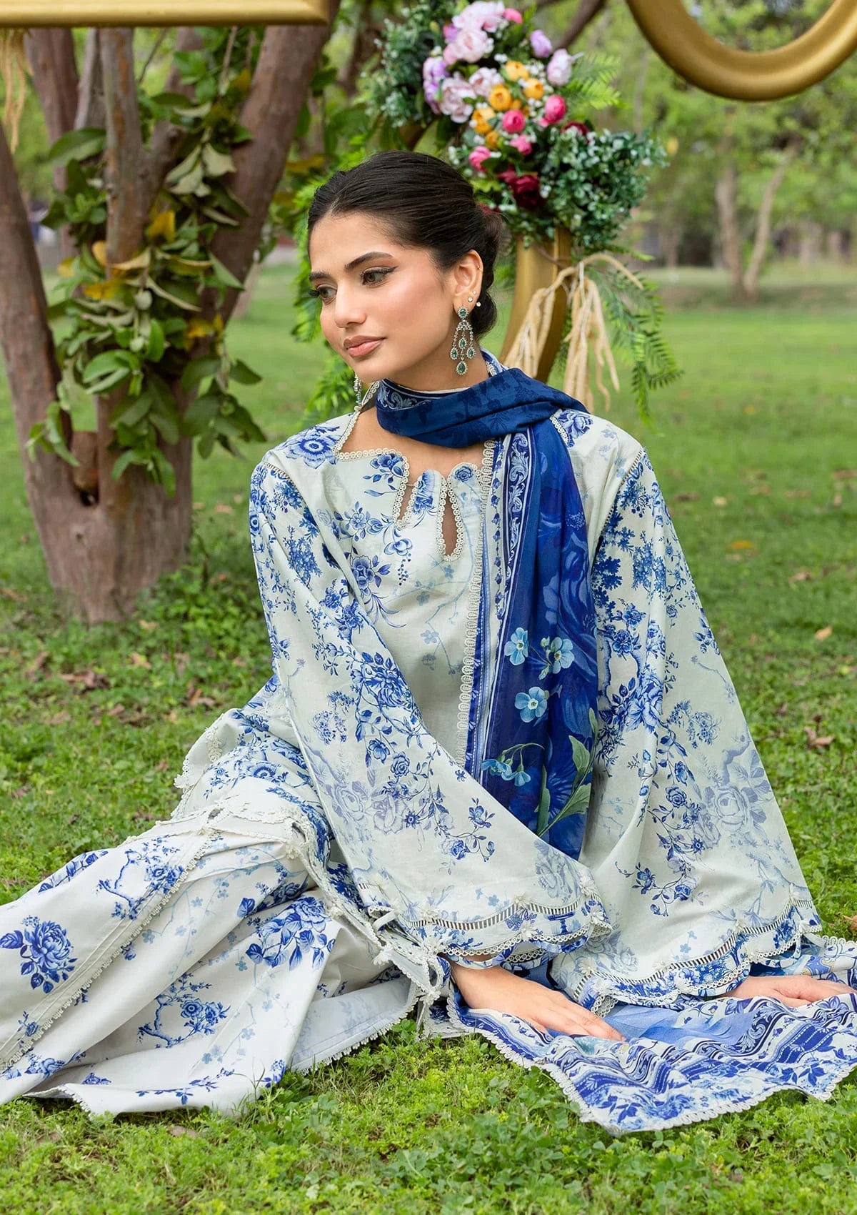 Bridgerton Prints Lawn – EPB-7B FIORI D'AVORIO