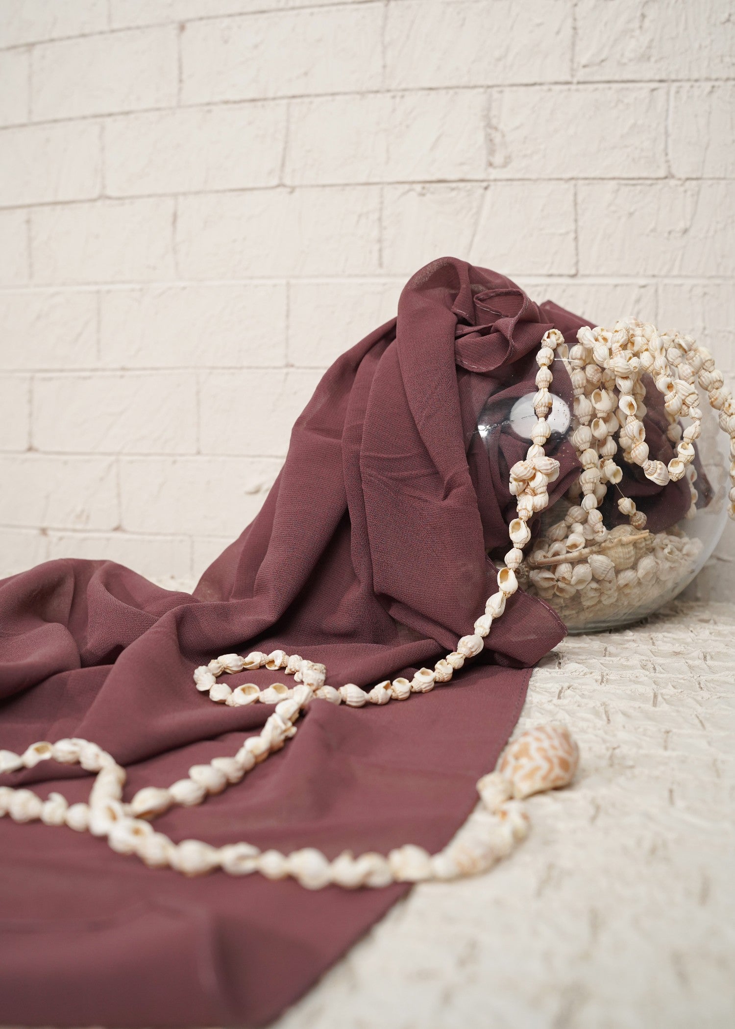 chiffon Hijab in Brown