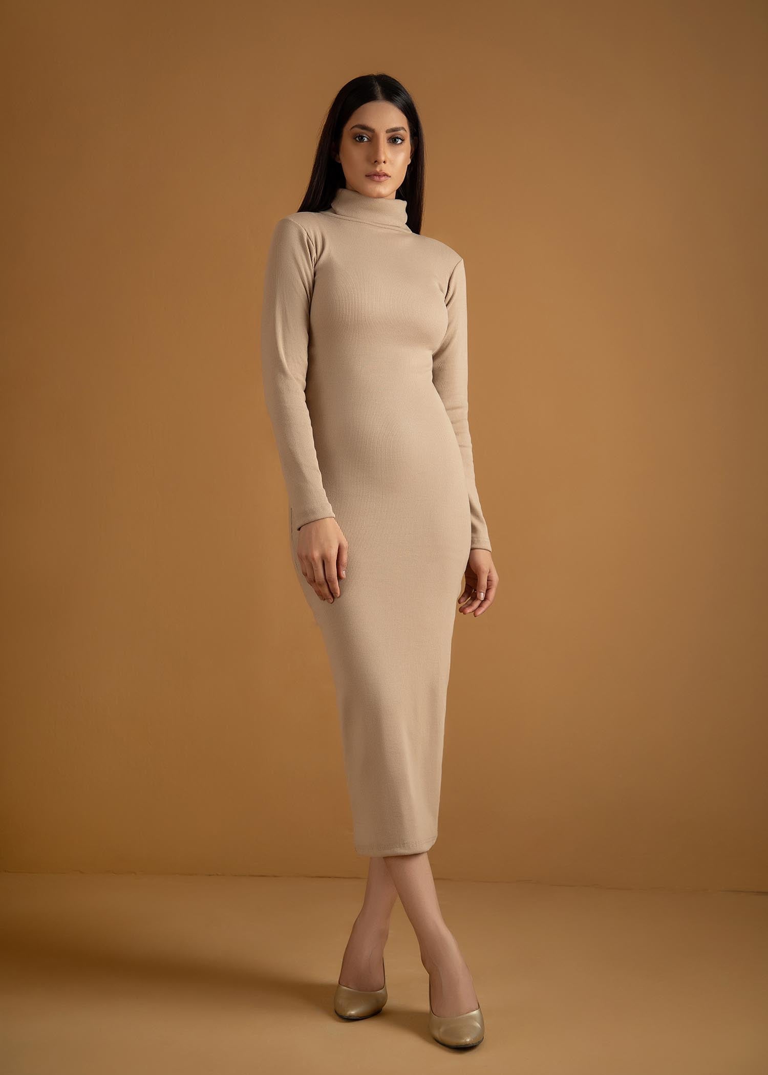 jersey knit Dress in Cream