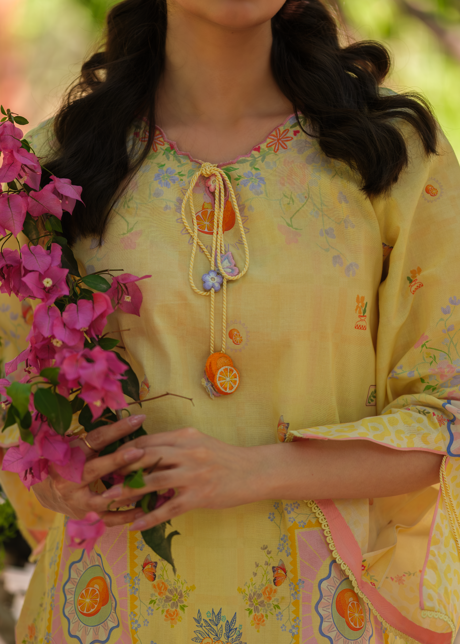 cambric Co Ord Sets in Mellow yellow