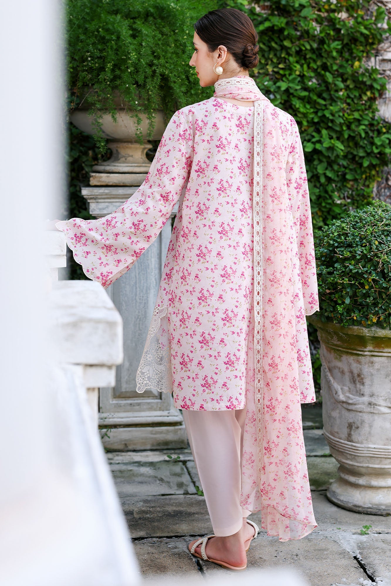 Eid Lawn Edit – Peach Sprinkle