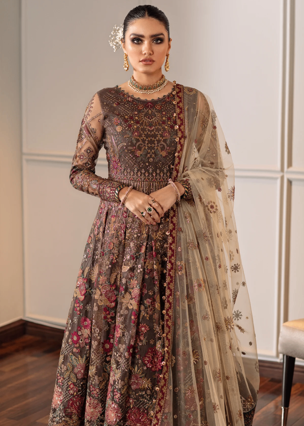 net Maxi in Brown
