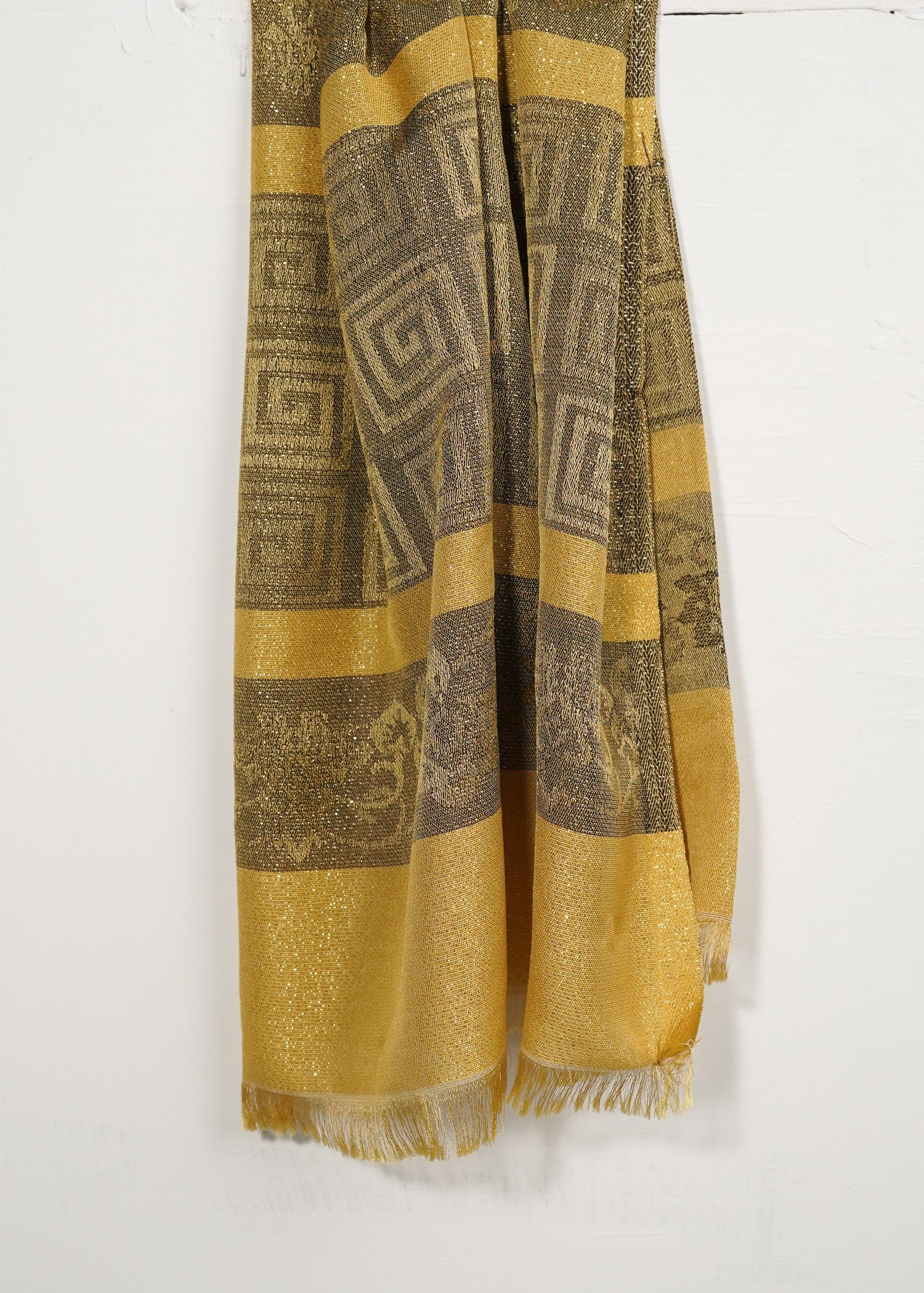zari lawn Hijab in Multi, yellow