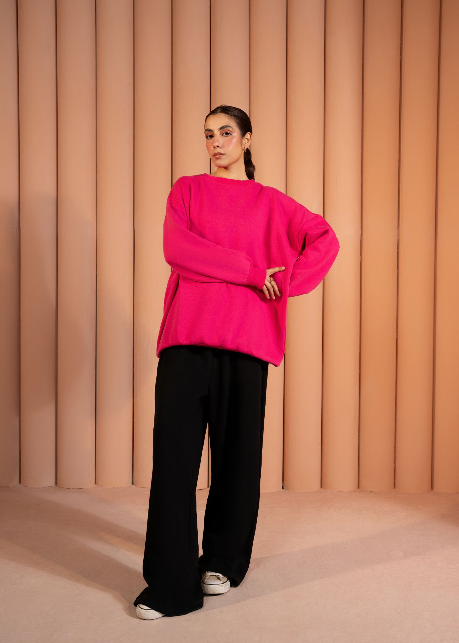 fleece Trousers in Black