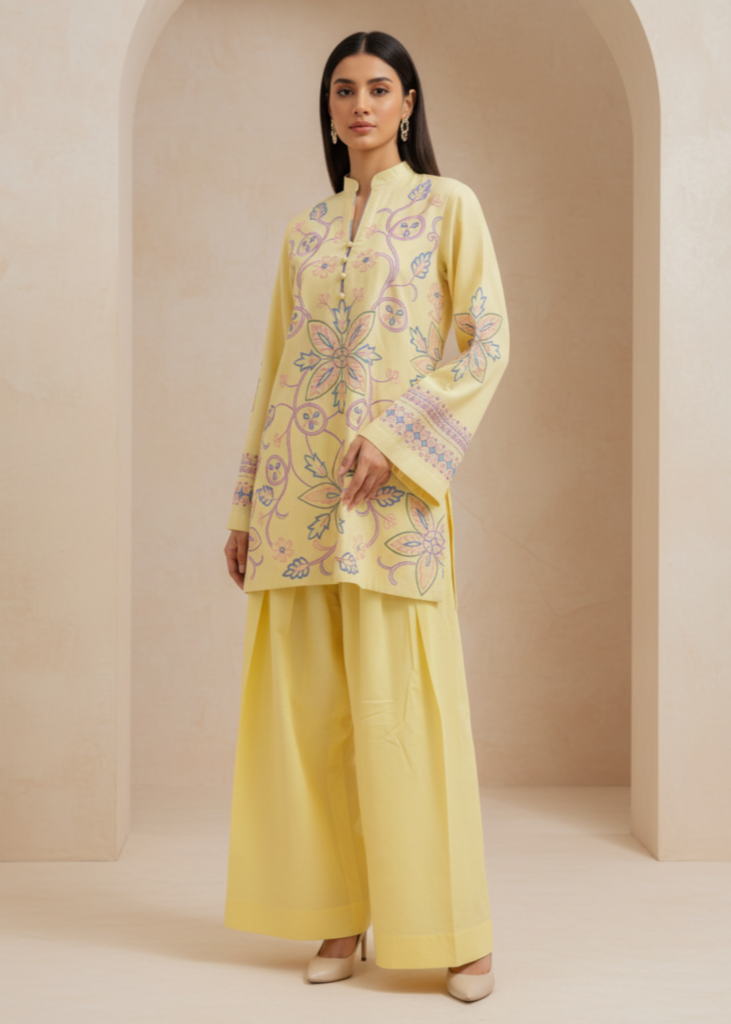 cotton Co Ord Sets in Yellow