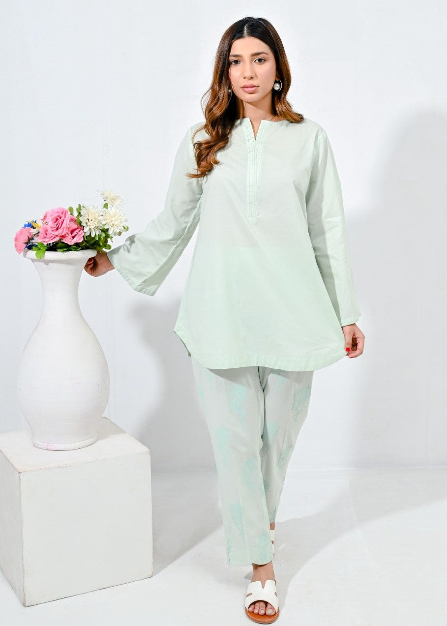 cambric Co ord Sets in Mint green
