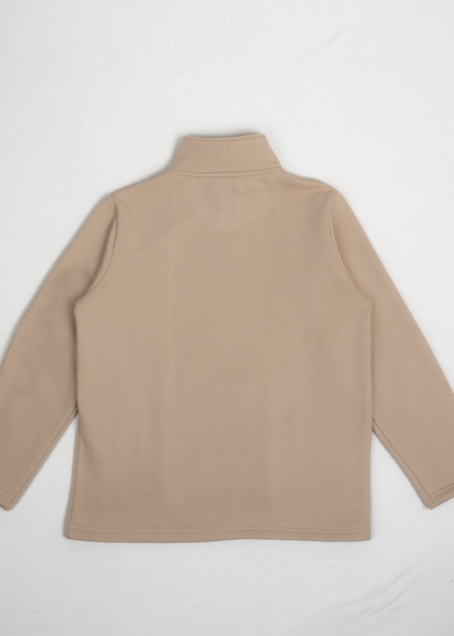 fleece jersey knit Sweatshirt in Beige
