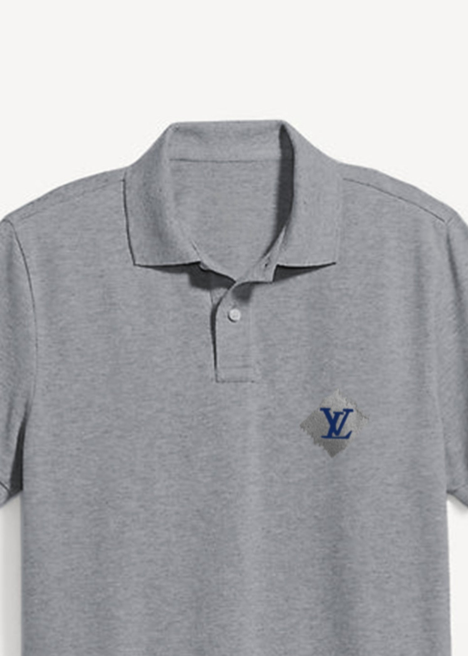 cotton pique Polo Shirt in Dark grey