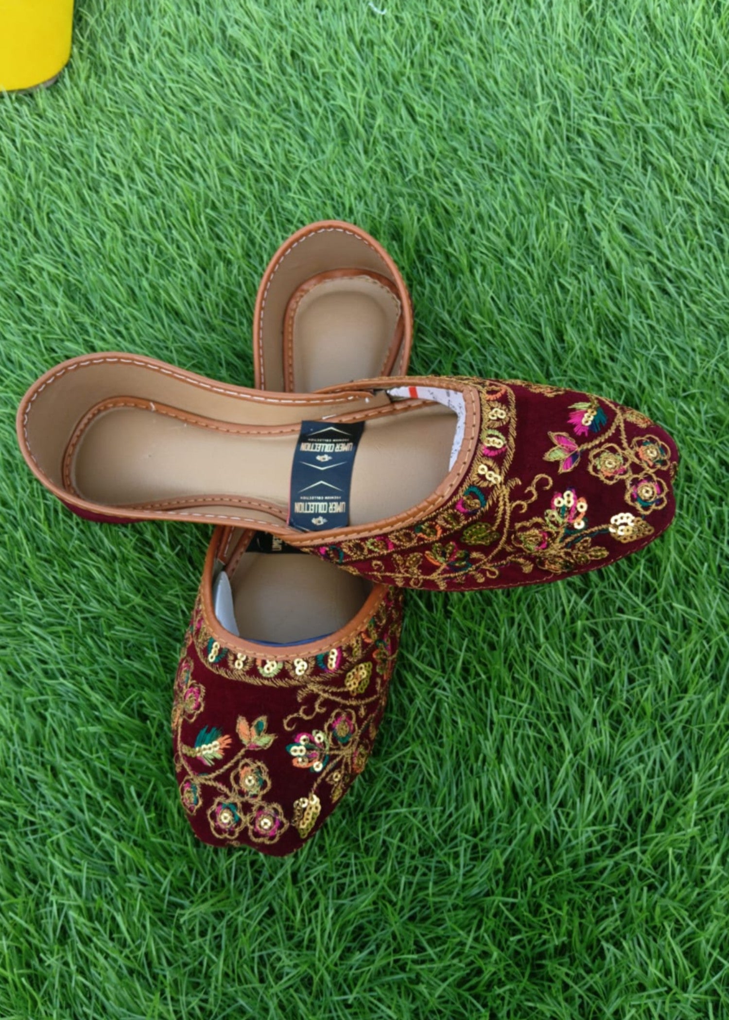 Khussa in Maroon by - High Quality Women Khussa JJE8991