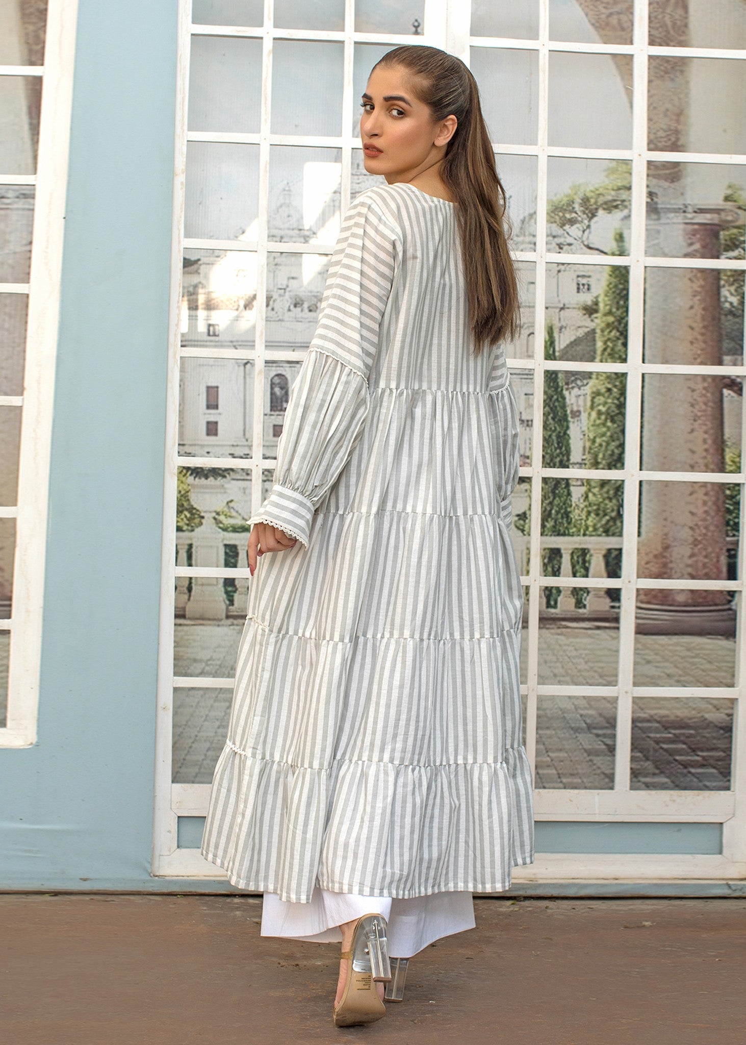 cotton Maxi in Grey