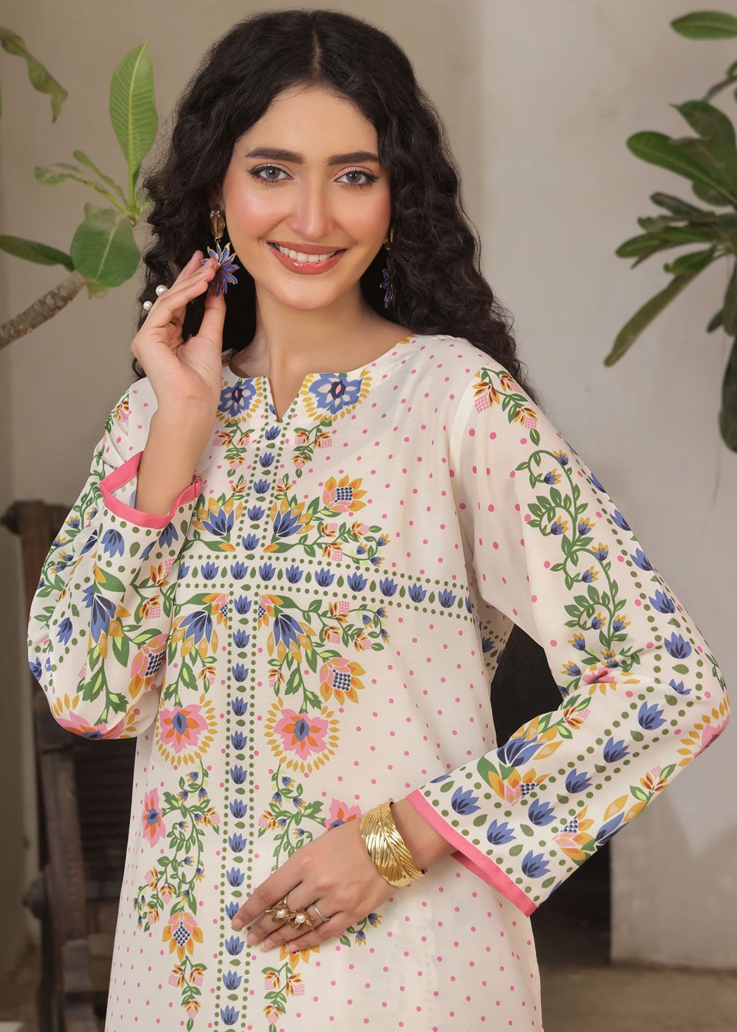 poly lawn Co Ord Sets in Tea rose pink