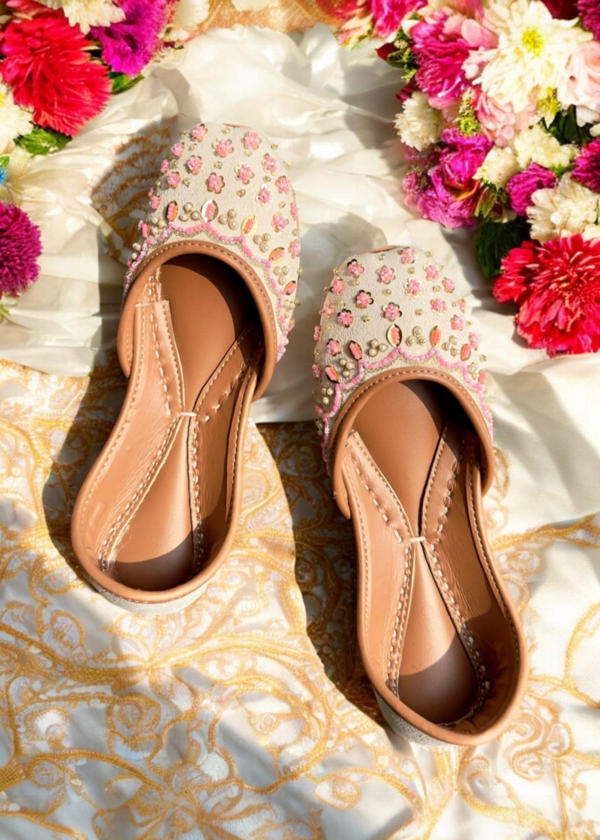 Khussa in Ivory by - High Quality Women Khussa FQW6646