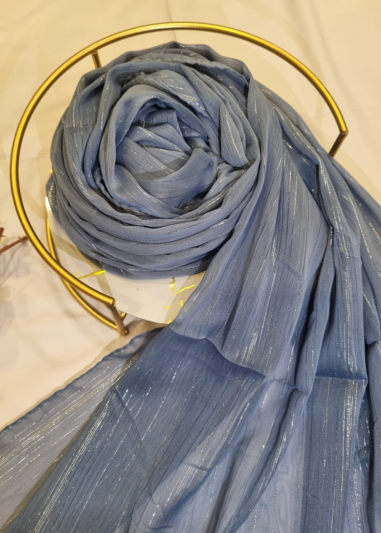 chiffon Hijab in Blue