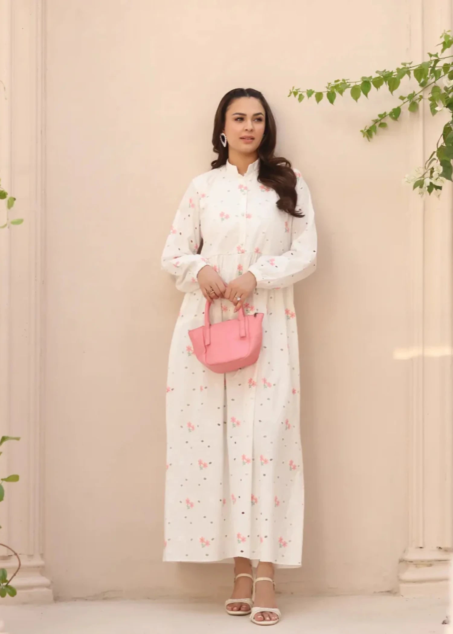 cotton Dress in Light pink