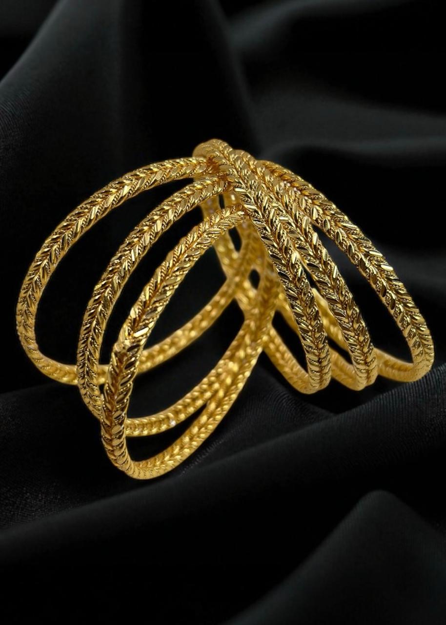 Bangles in Gold Color by - Trendy Women Bangles TZZ4898