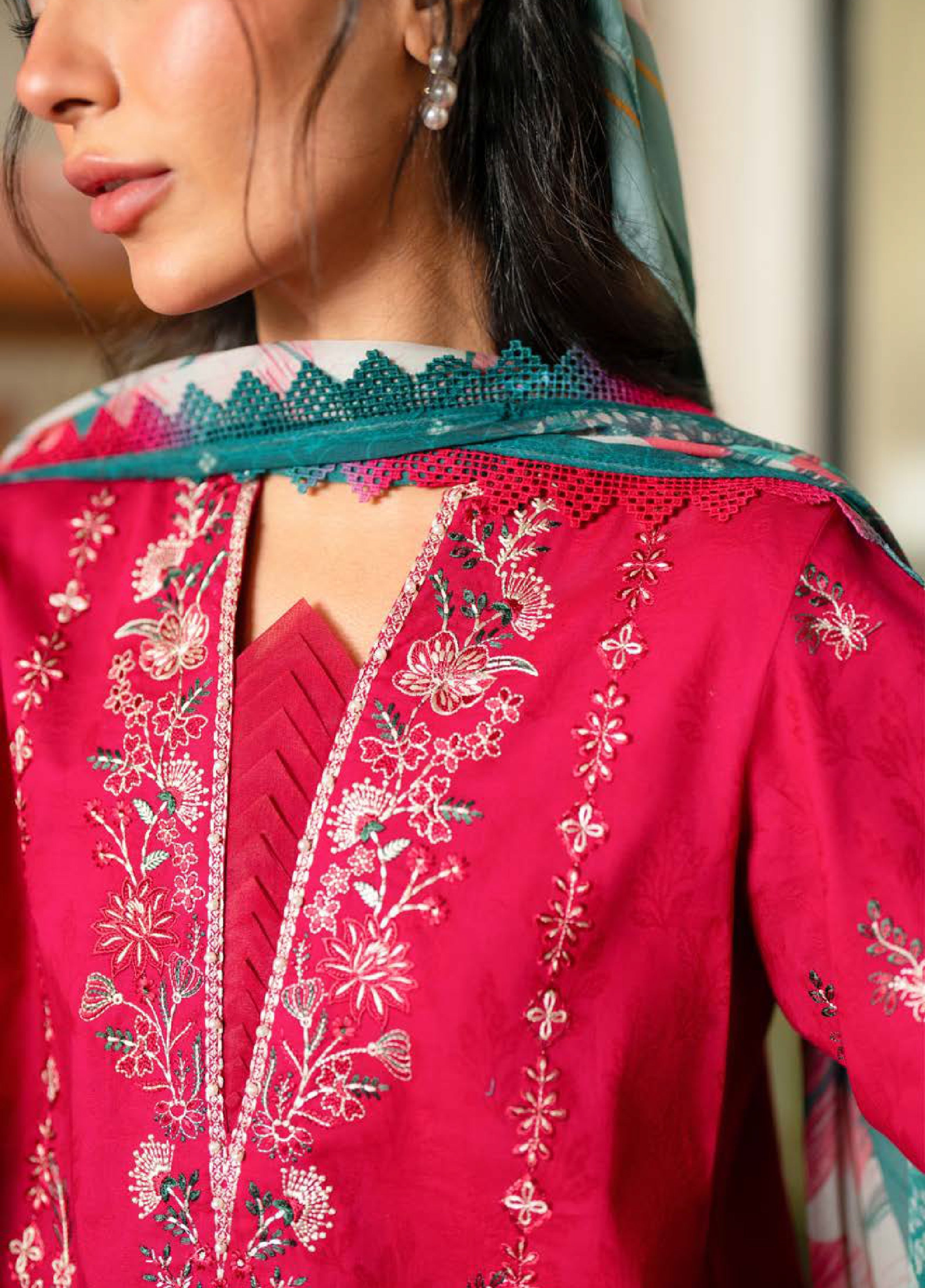 Raha Festive Jacquard Lawn – NE-236