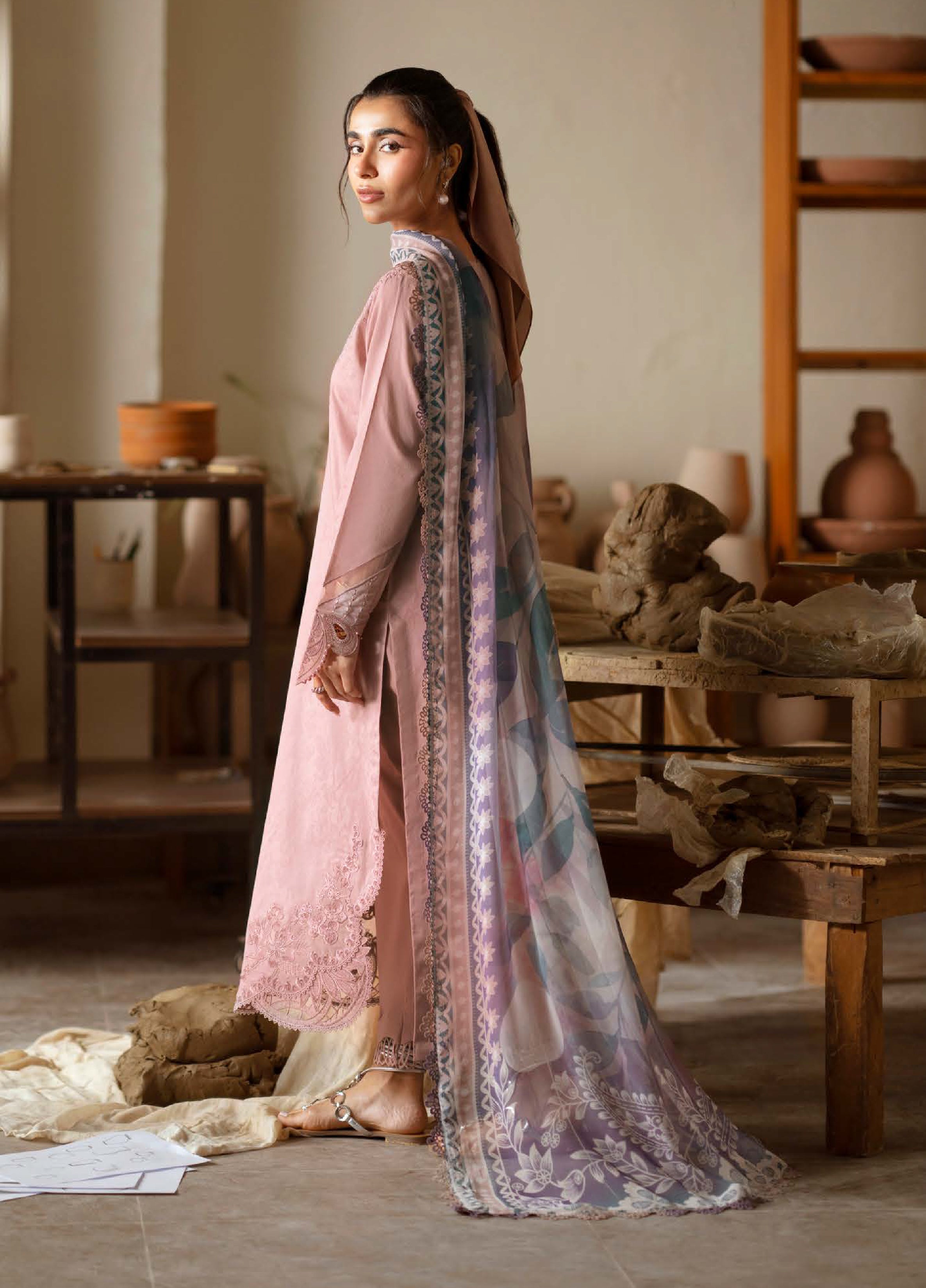 Raha Festive Jacquard Lawn – NE-238