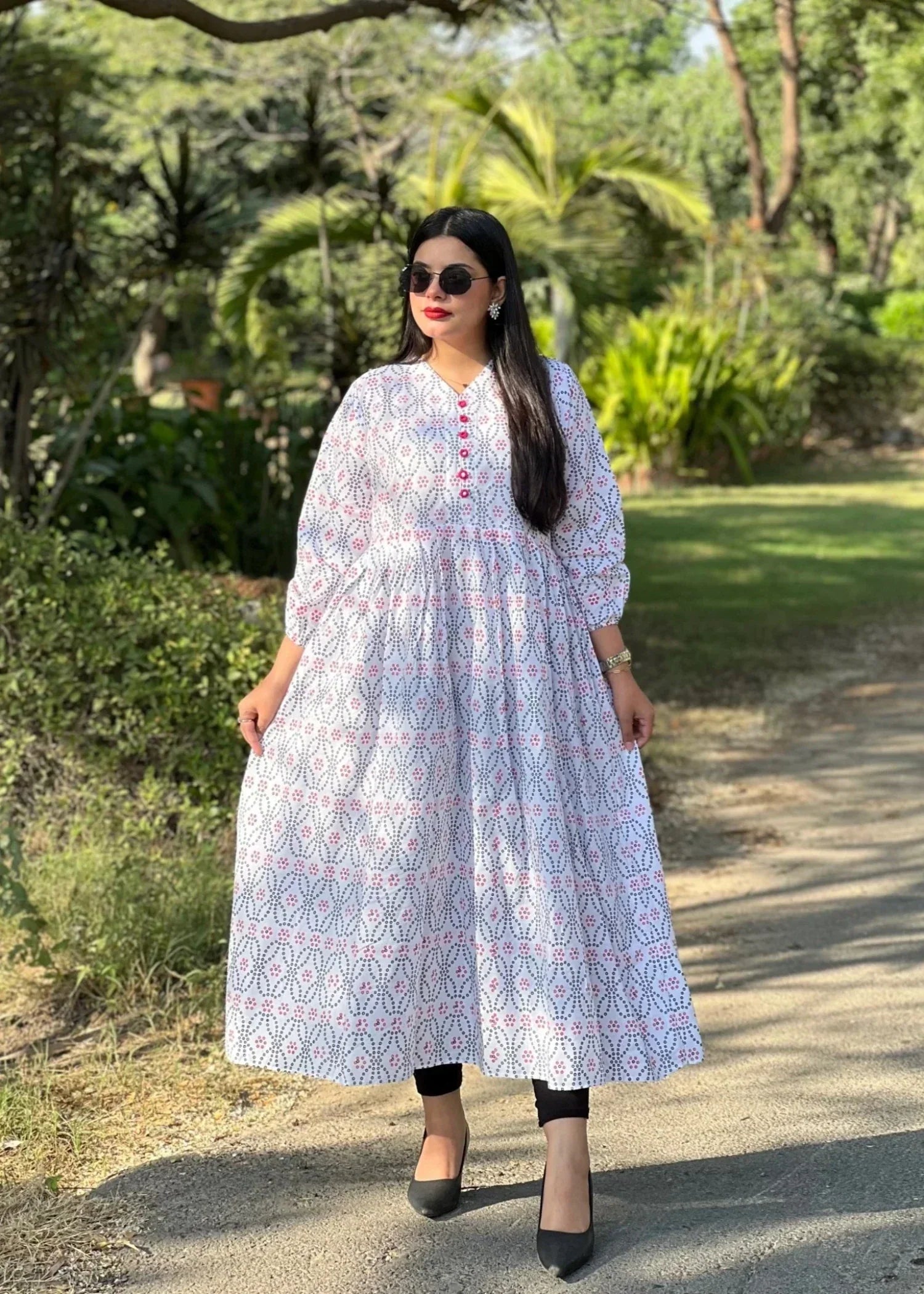 dhanak Maxi in White
