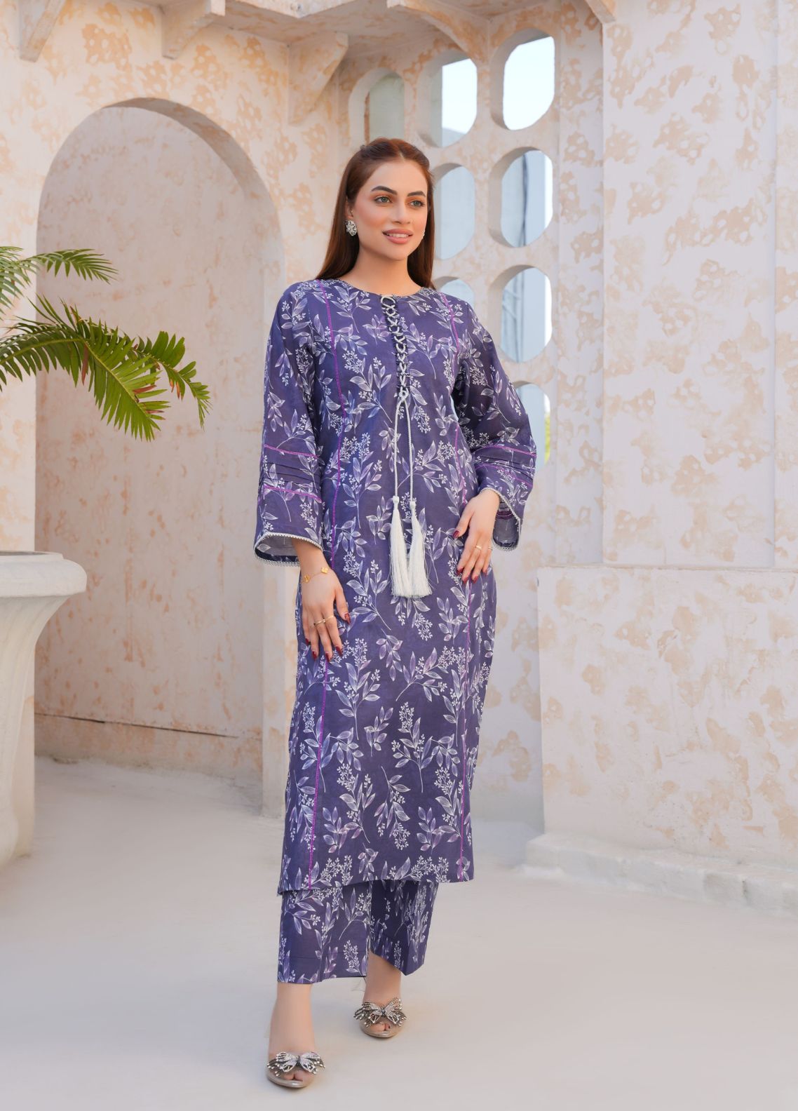 lawn Co Ord Sets in Grape