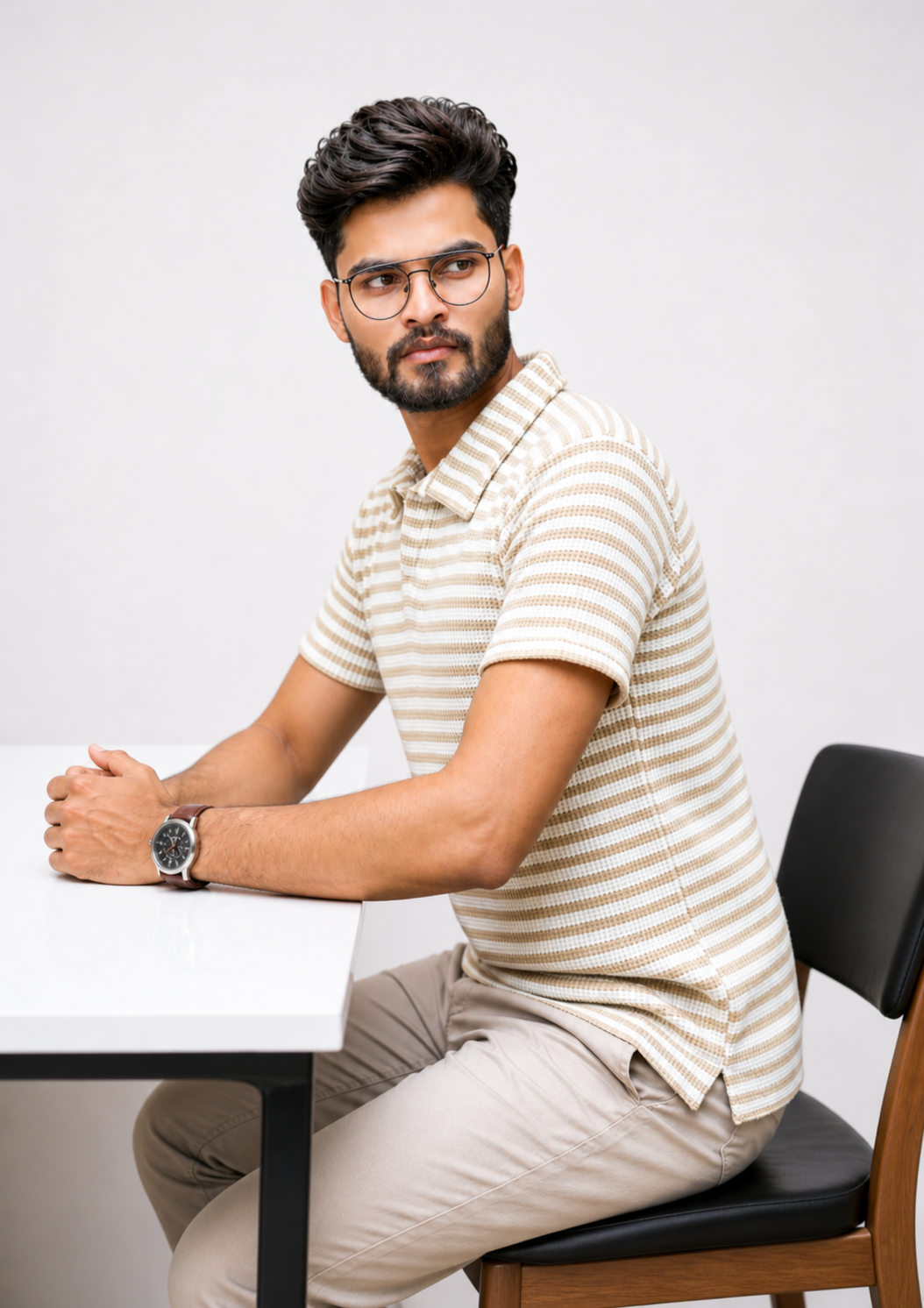 cotton Polo Shirt in Multi