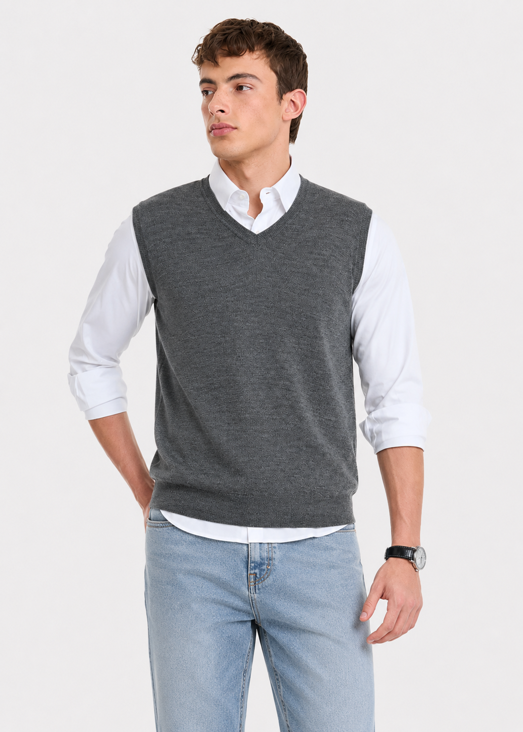 wool Sweater in Grey