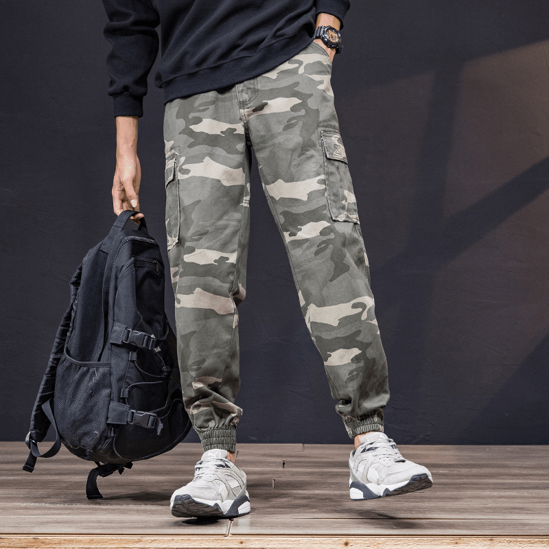 Spring New Camouflage Pants Men'S Korean Version of the Trend of Footwear