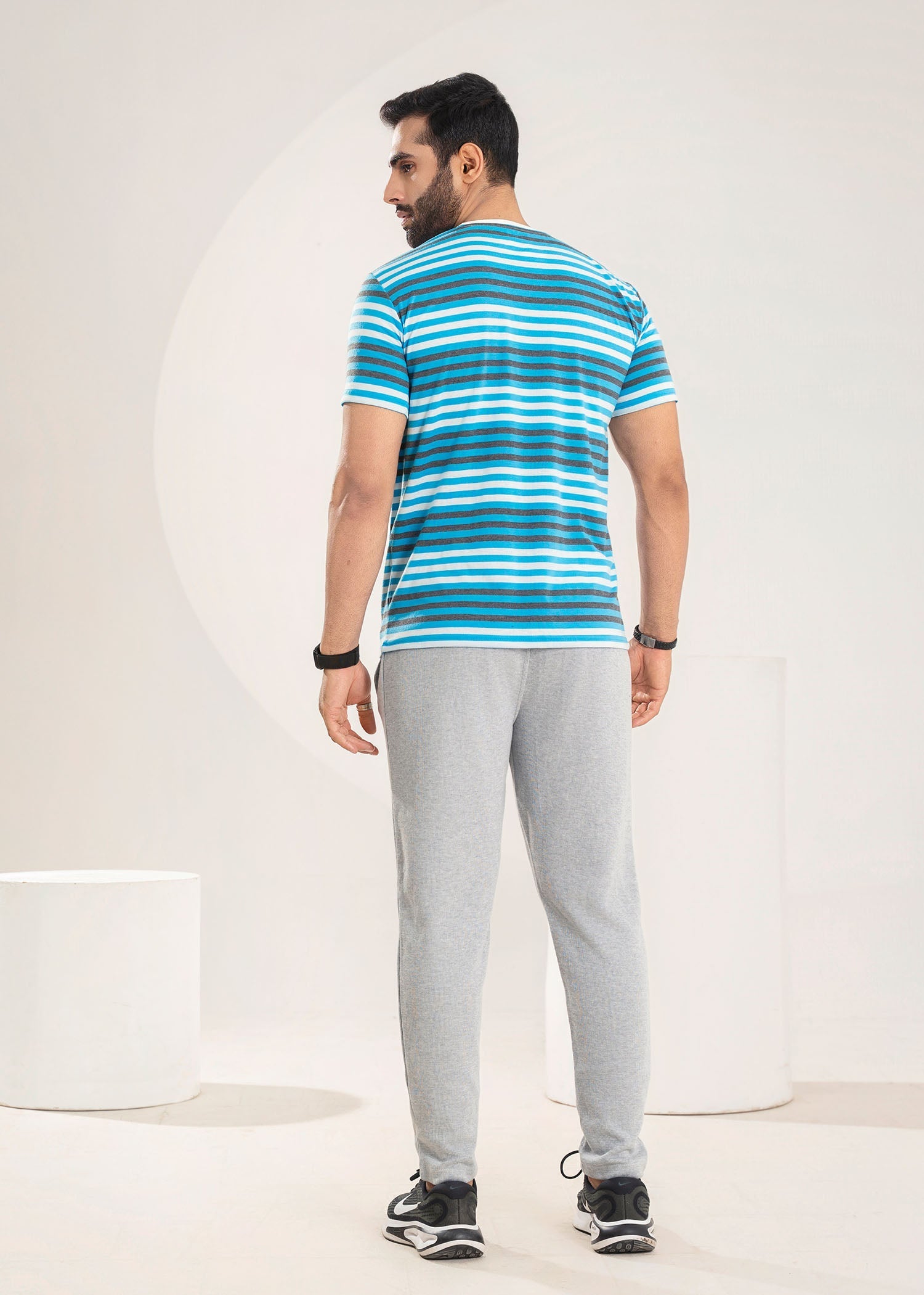 cotton T Shirt in Turquoise