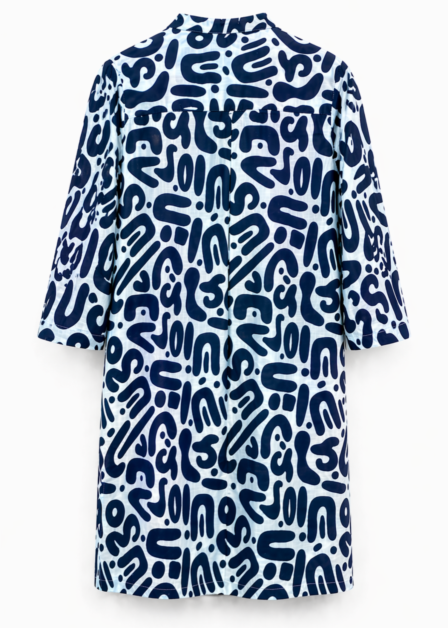 cotton Kurti in Navy blue, white
