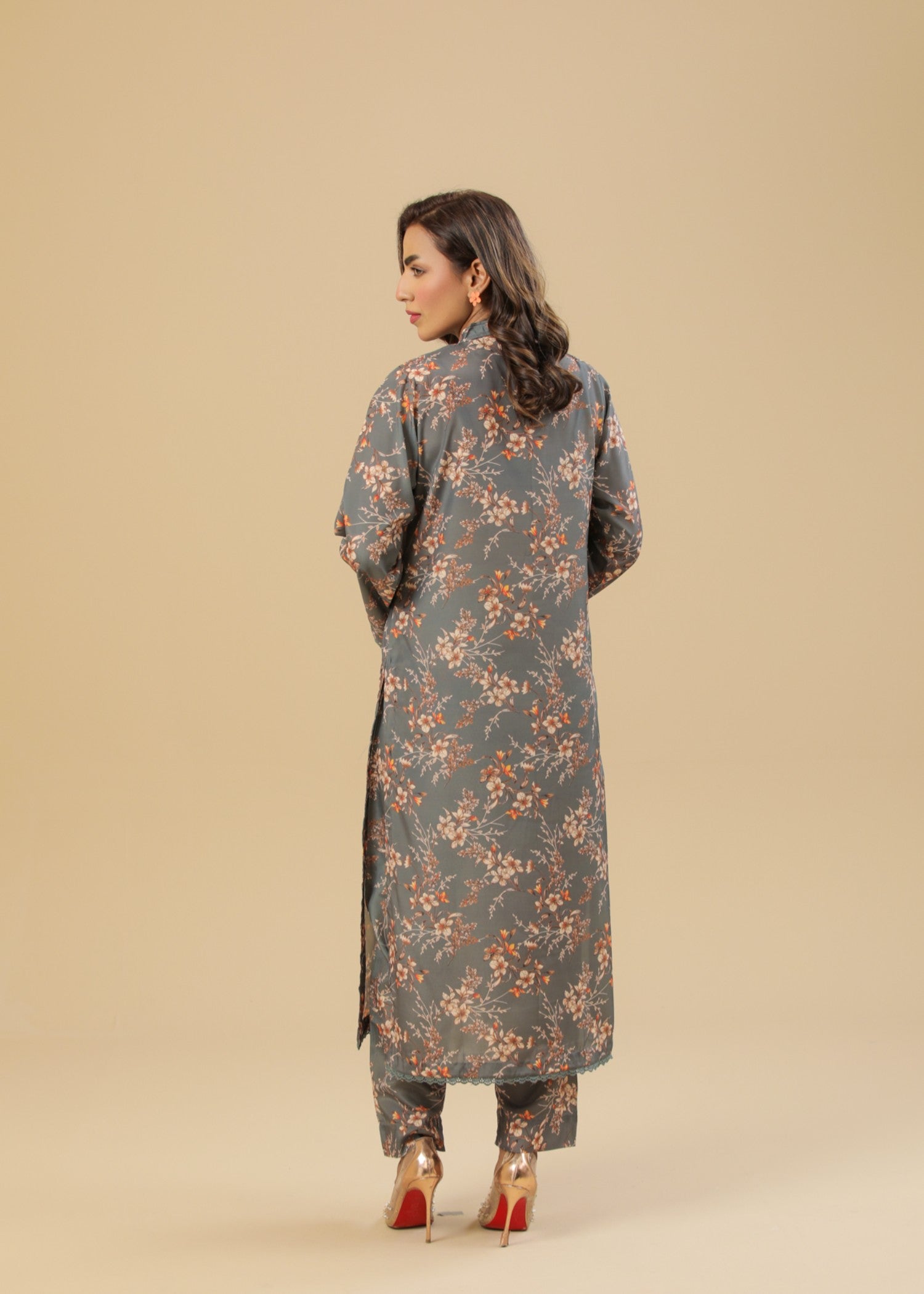 crepe Co Ord Sets in Grey