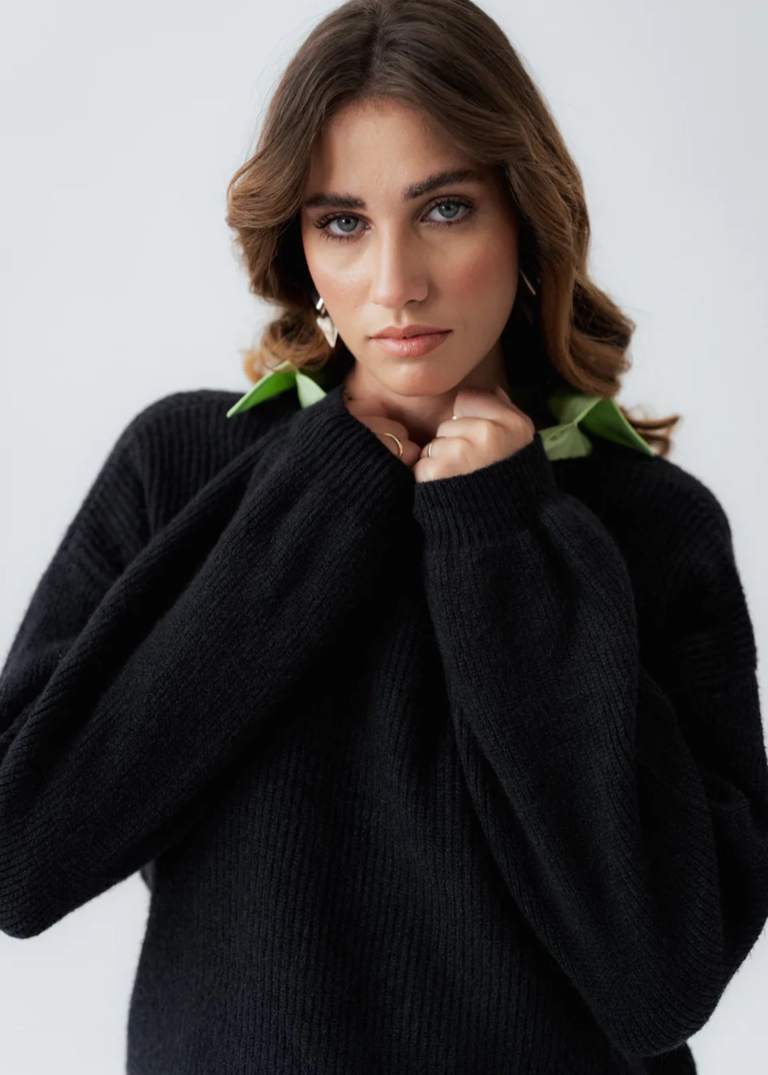 wool Sweater in Black