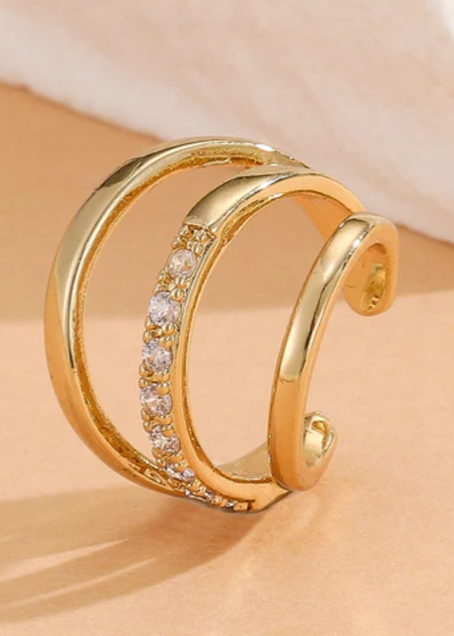 Earrings in Gold Color by - Trendy Women Earrings LIQ3693