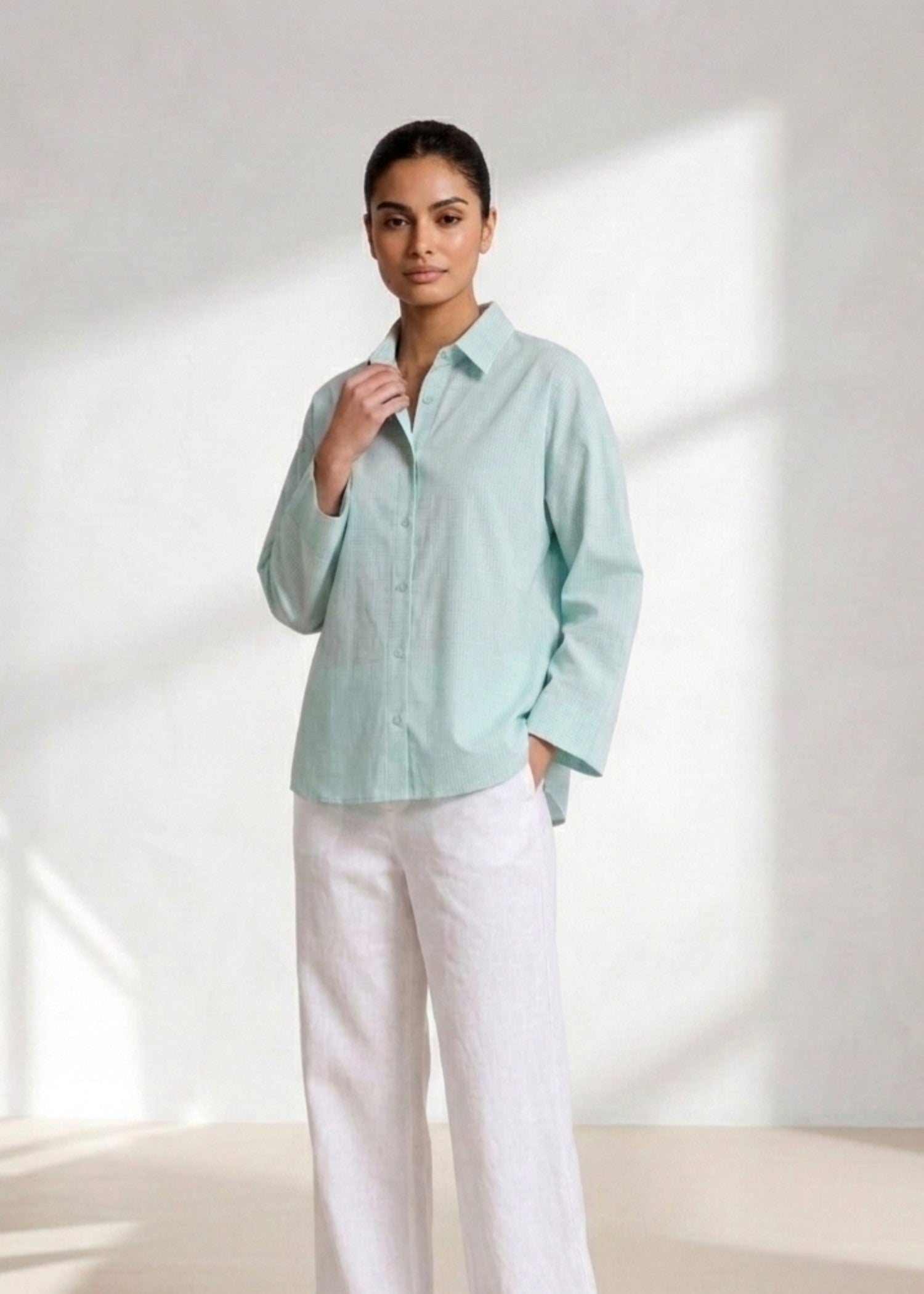 cotton Top in Ice blue