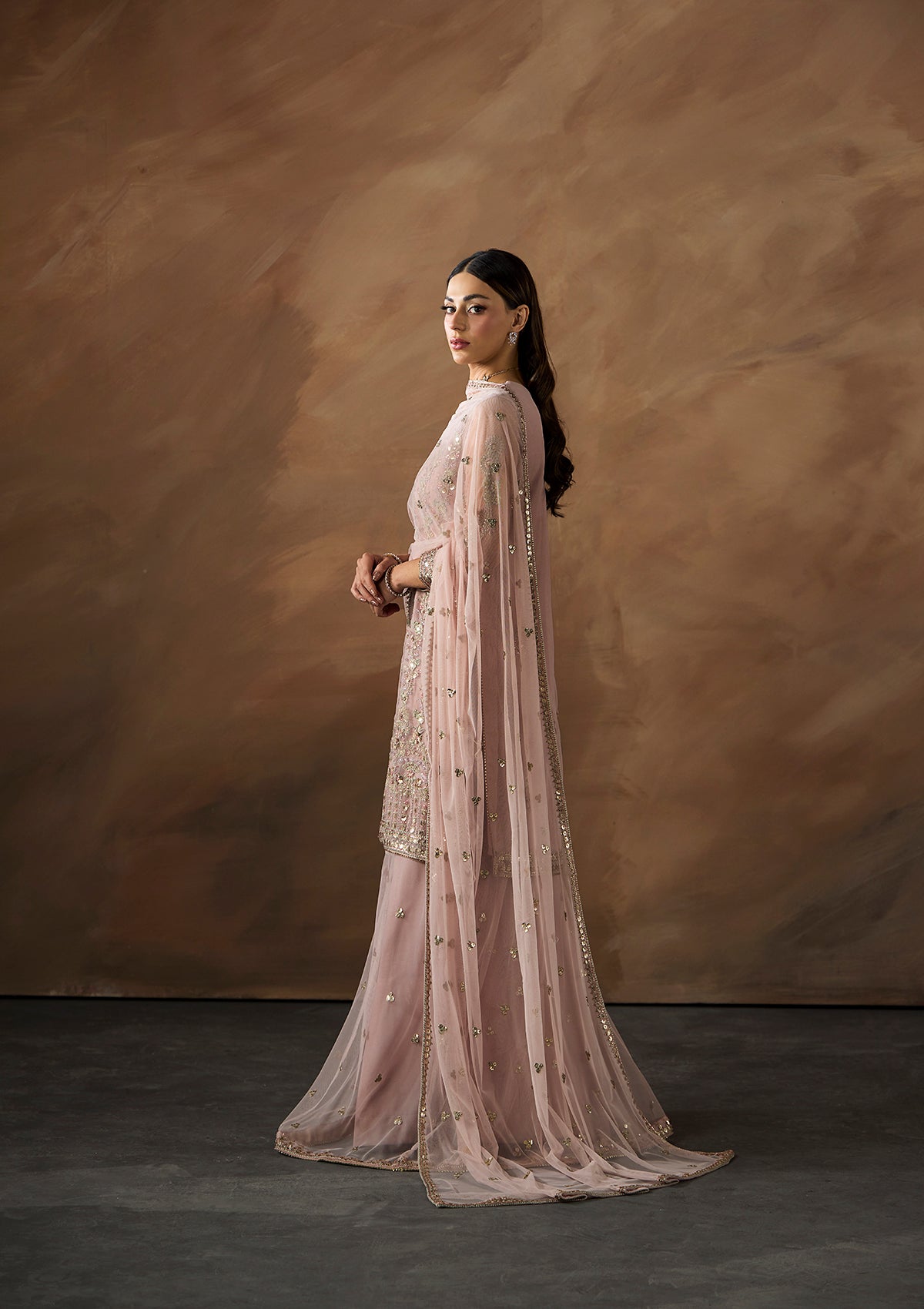 net Unstitched in Light pink