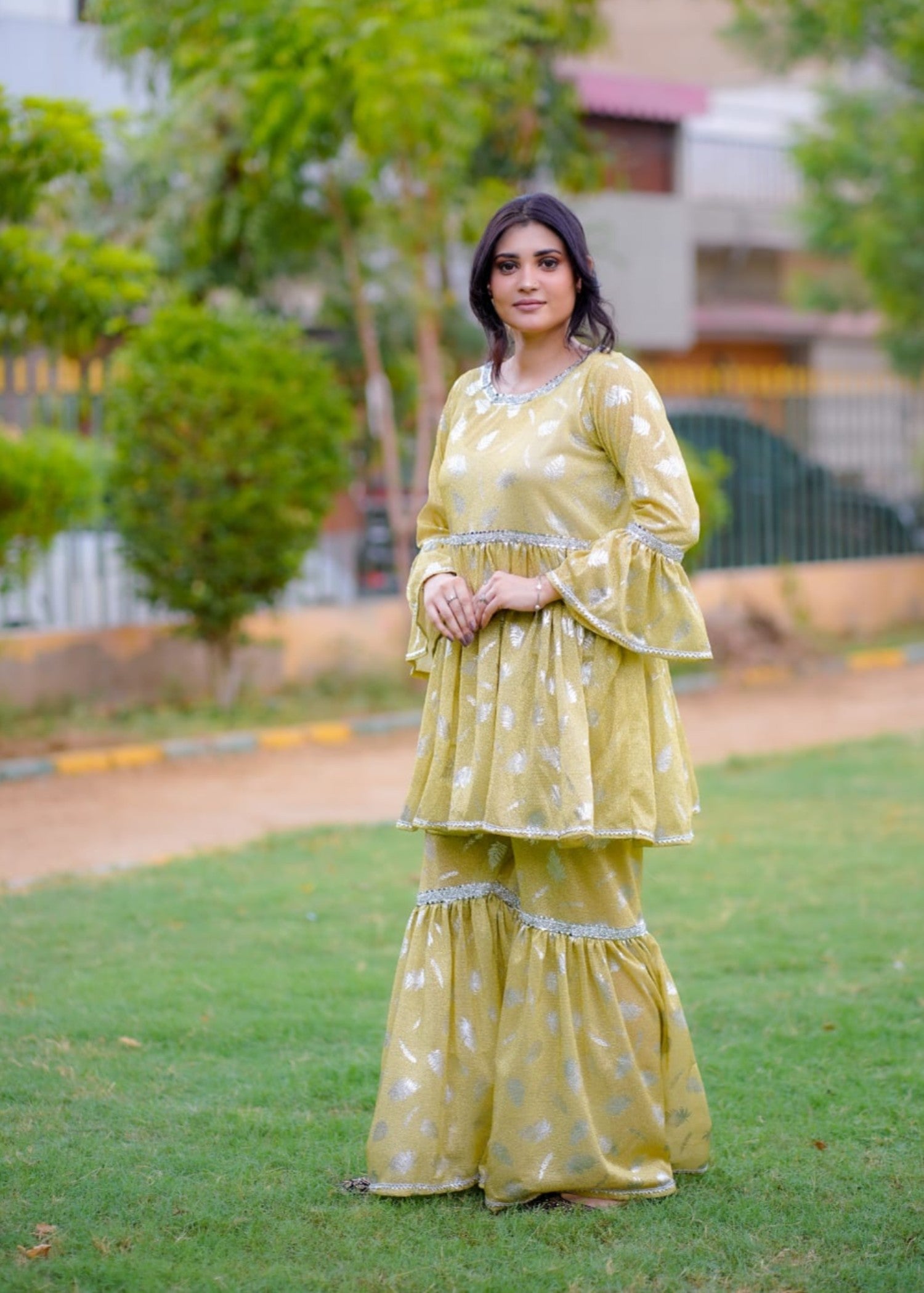moonlight Gharara in Lemon