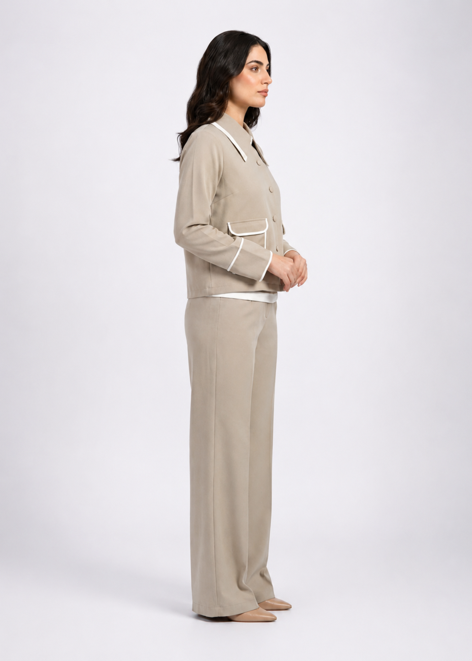 crepe Co Ord Sets in Sage green