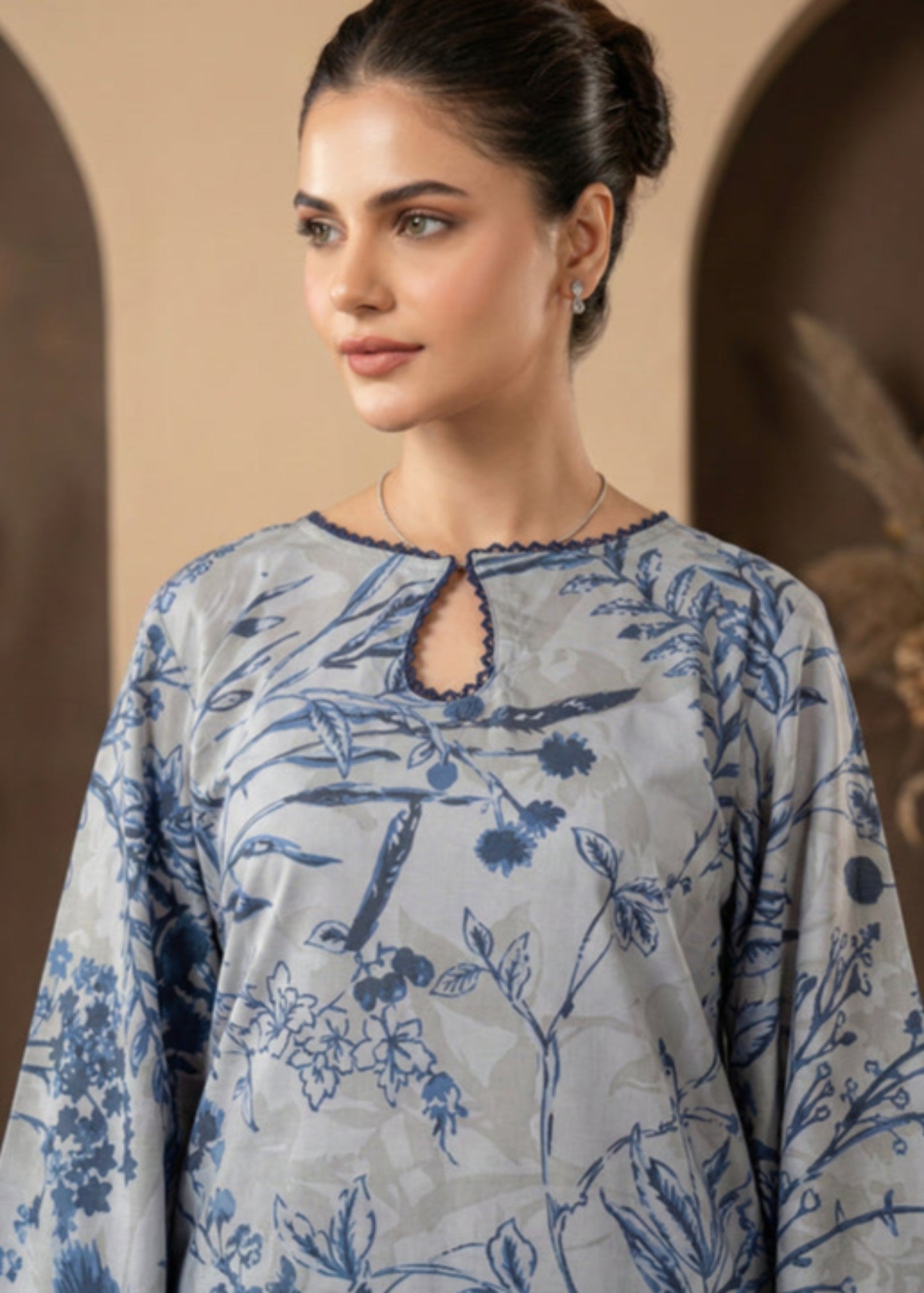 cotton viscose Co Ord Sets in Ice blue