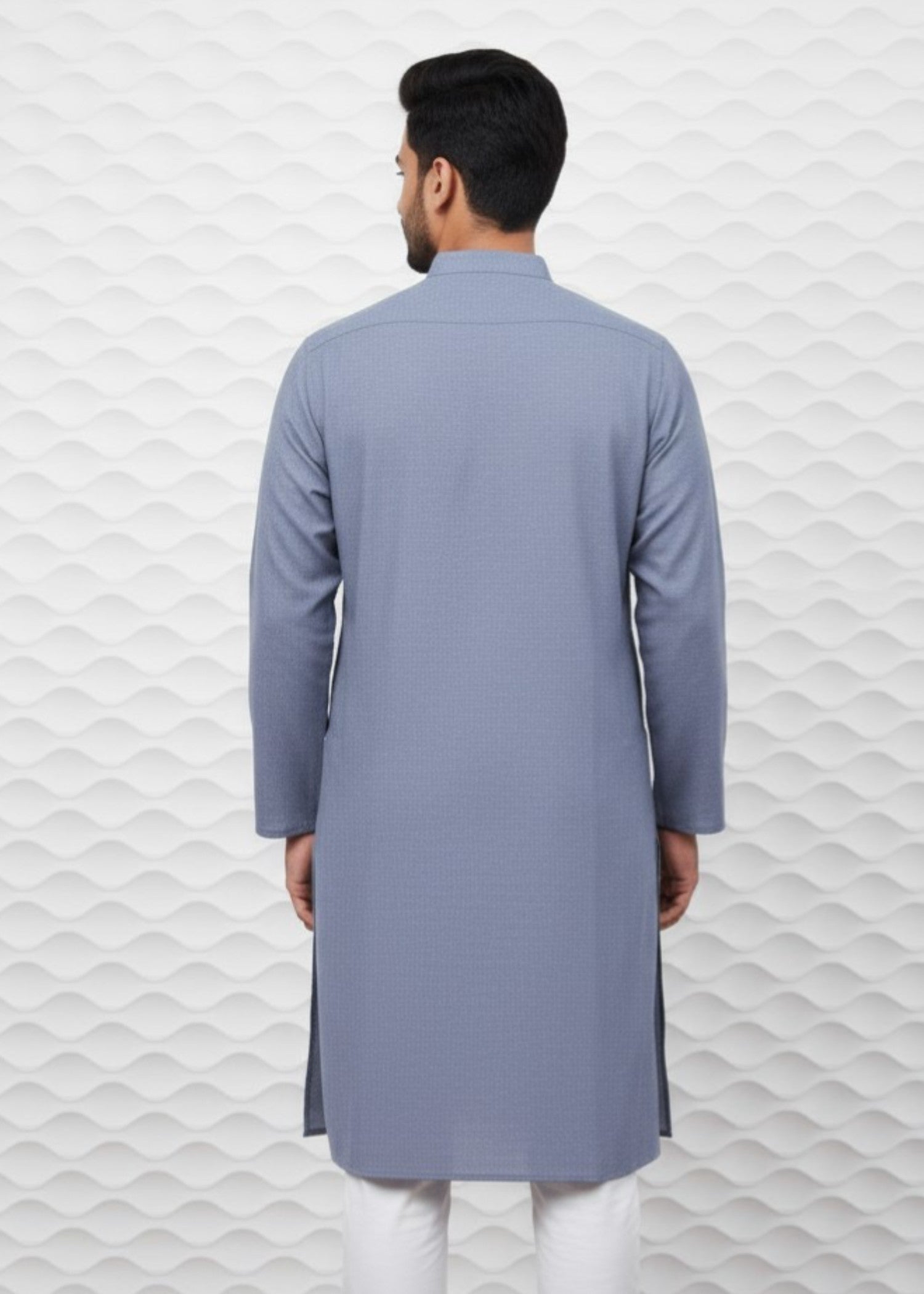cotton dobby Kurta in Lavender